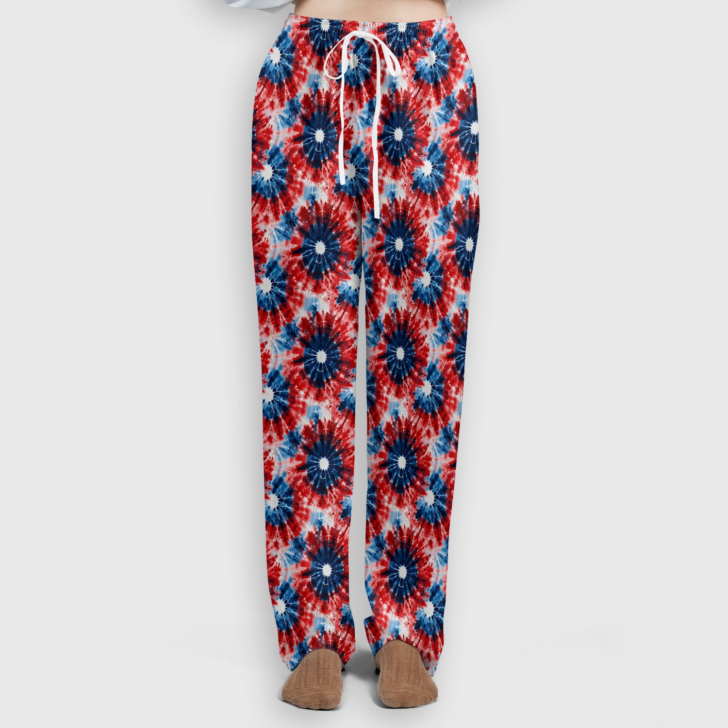 Festive Nurse Tie Dye Firework Burst Pattern Scrub Set, Scrub Pants and V Neck Top