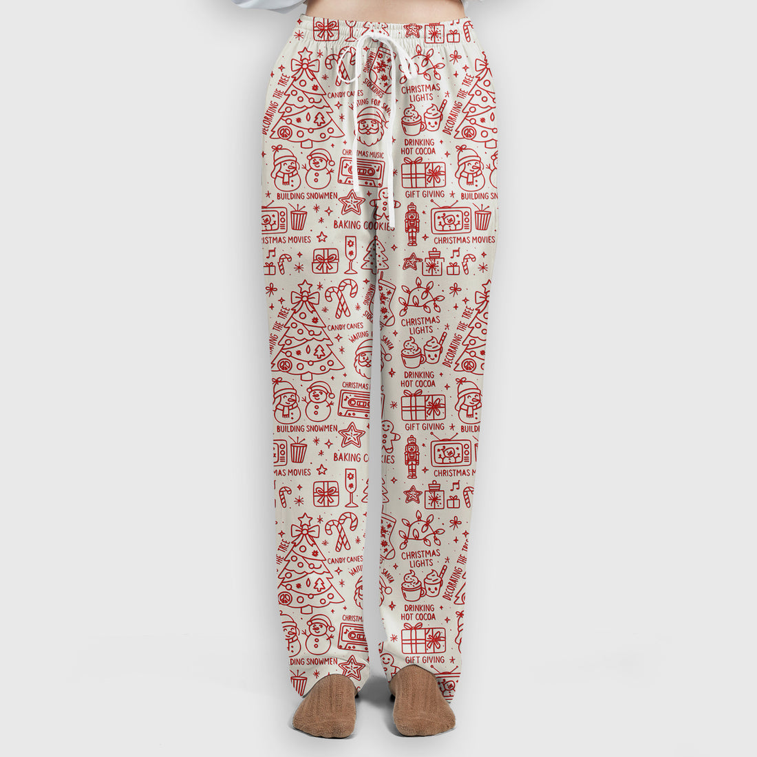 Christmas Pattern Scrub Set, Holiday Baking Cookies Nurse Shirt, Cute Medical Uniform Gift for RN, LPN, Healthcare Worker