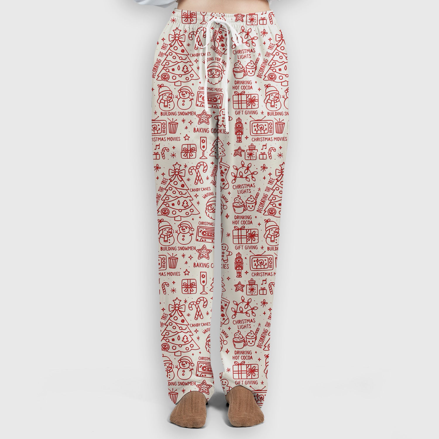 Christmas Pattern Scrub Set, Holiday Baking Cookies Nurse Shirt, Cute Medical Uniform Gift for RN, LPN, Healthcare Worker