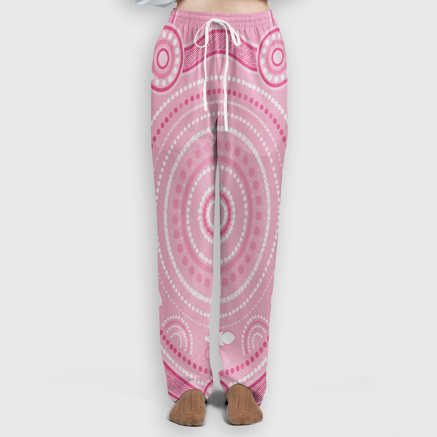 Pink Nurse Bow Stethoscope Pattern Scrub Set, Scrub Pants and V Neck Top