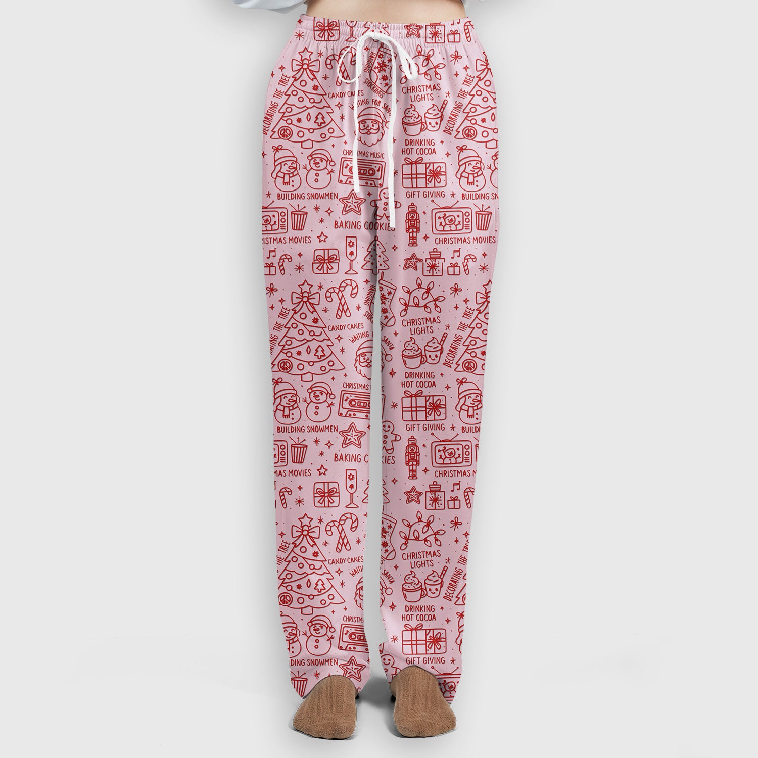 Christmas Pattern Scrub Set, Holiday Baking Cookies Nurse Shirt, Cute Medical Uniform Gift for RN, LPN, Healthcare Worker