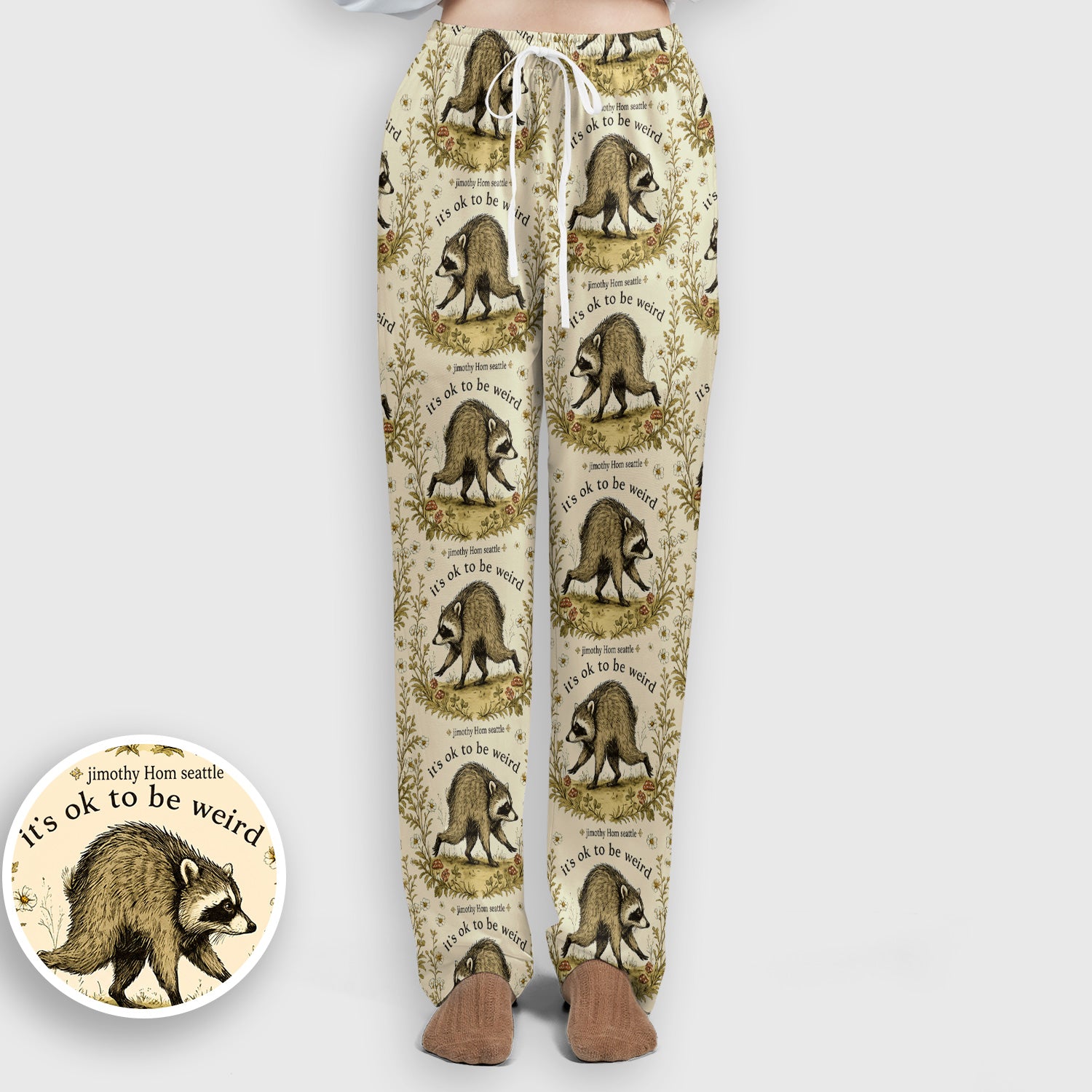 It's OK To Be Weird with Jimothy Scrub Set, Scrub Pants and V Neck Top