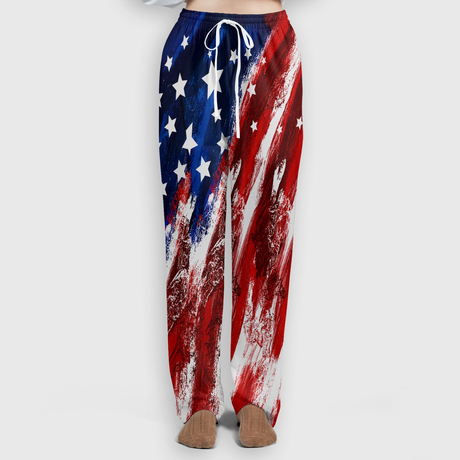 Patriotic American Flag Nurse Scrub Top for RN, CNA, Healthcare Workers, USA Medical Uniform Scrub Set, Scrub Pants and V Neck Top