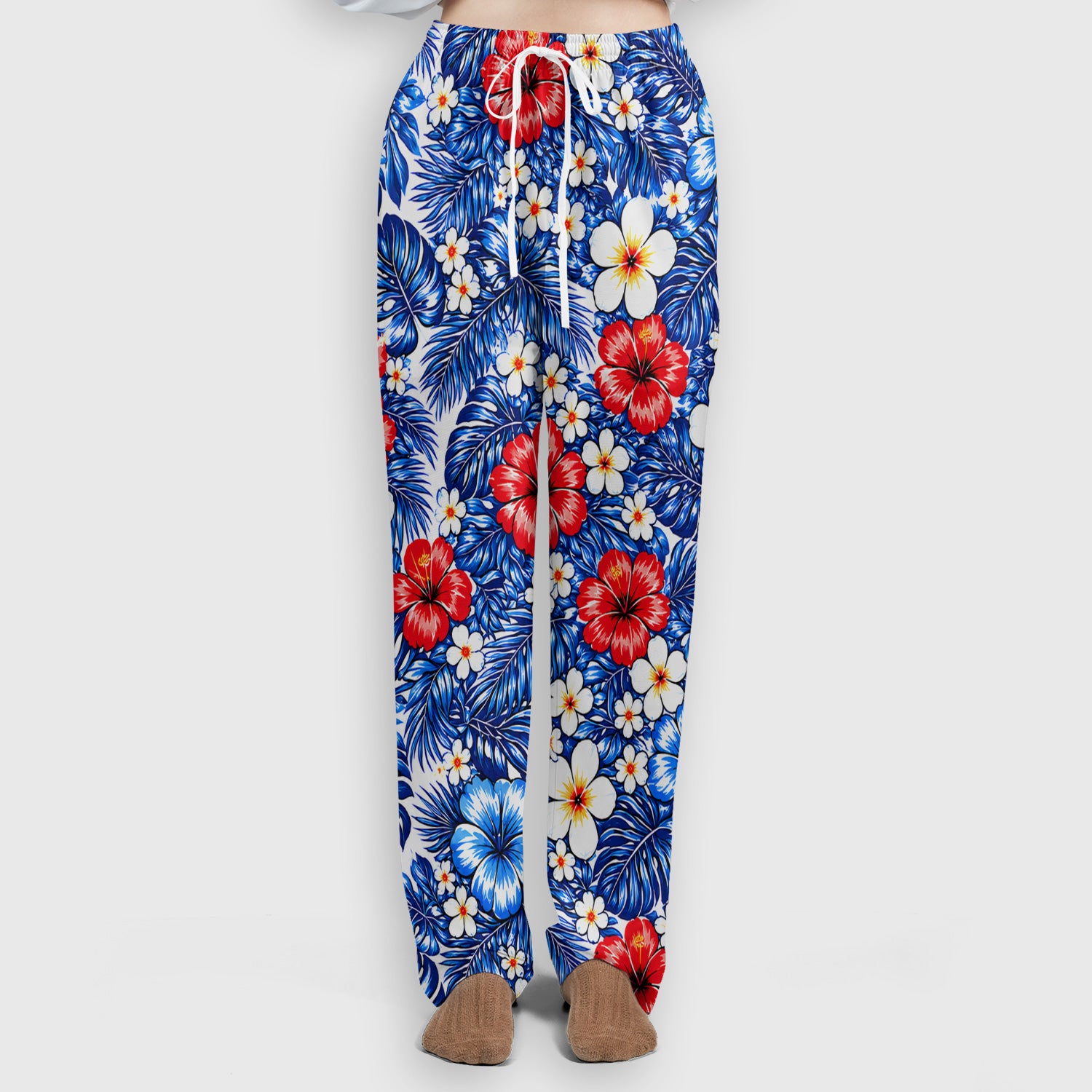 Patriotic Eagle Floral Pattern, America 250 Medical Scrub Set, Scrub Pants and V Neck Top