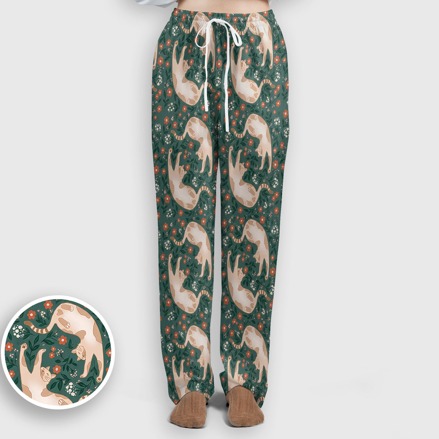 Glowing Blue Butterfly Garden Pattern Scrub Set, Scrub Pants and V Neck Top