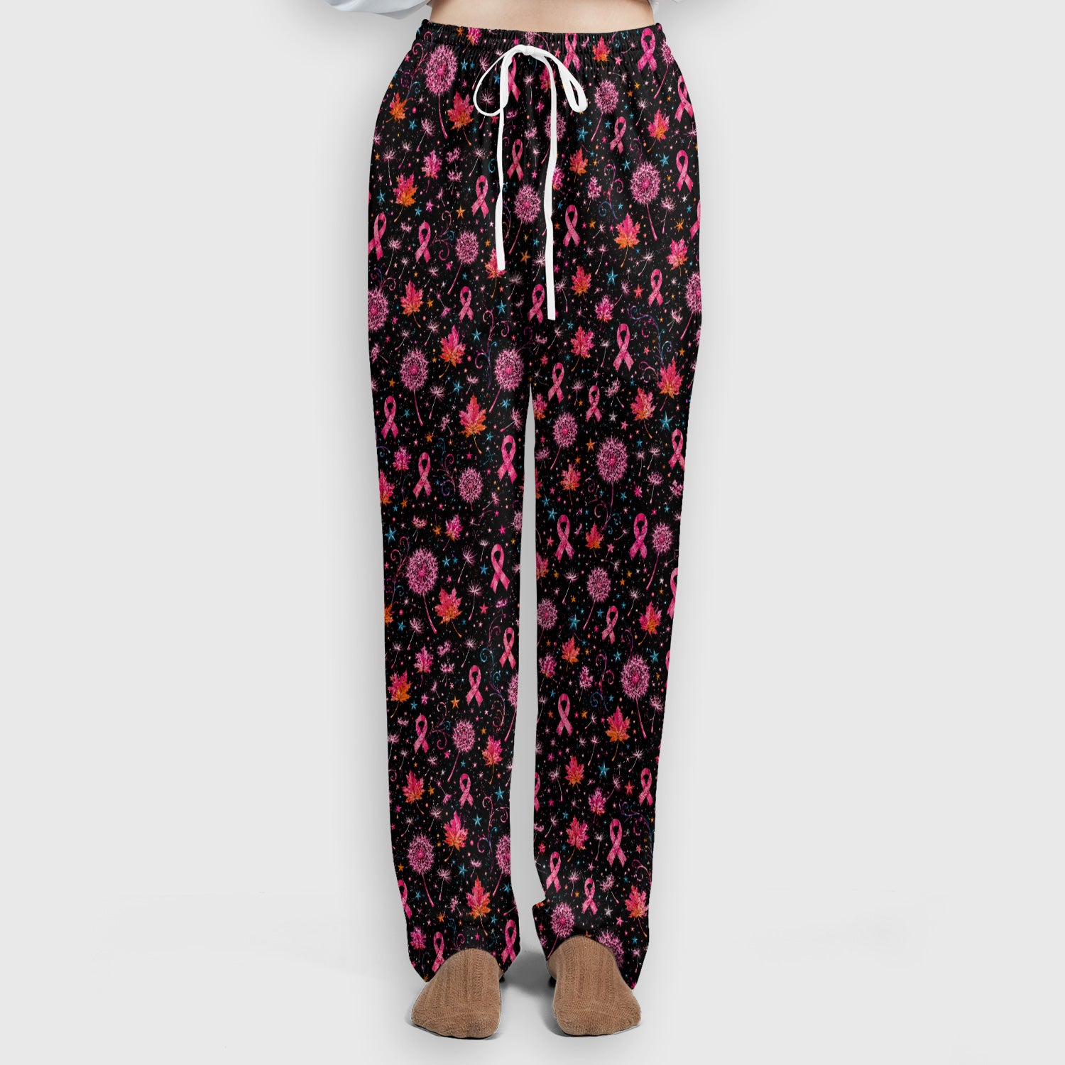 Meaningful Breast Cancer Awareness Skeleton Scrub Set, Scrub Pants and V Neck Top