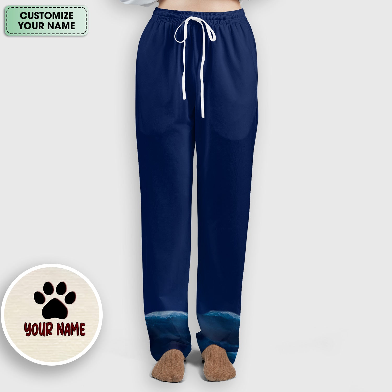 Personalized Funny Cat Holding Wine Glass Knife Pose Pattern Scrub Set, Scrub Pants and V Neck Top