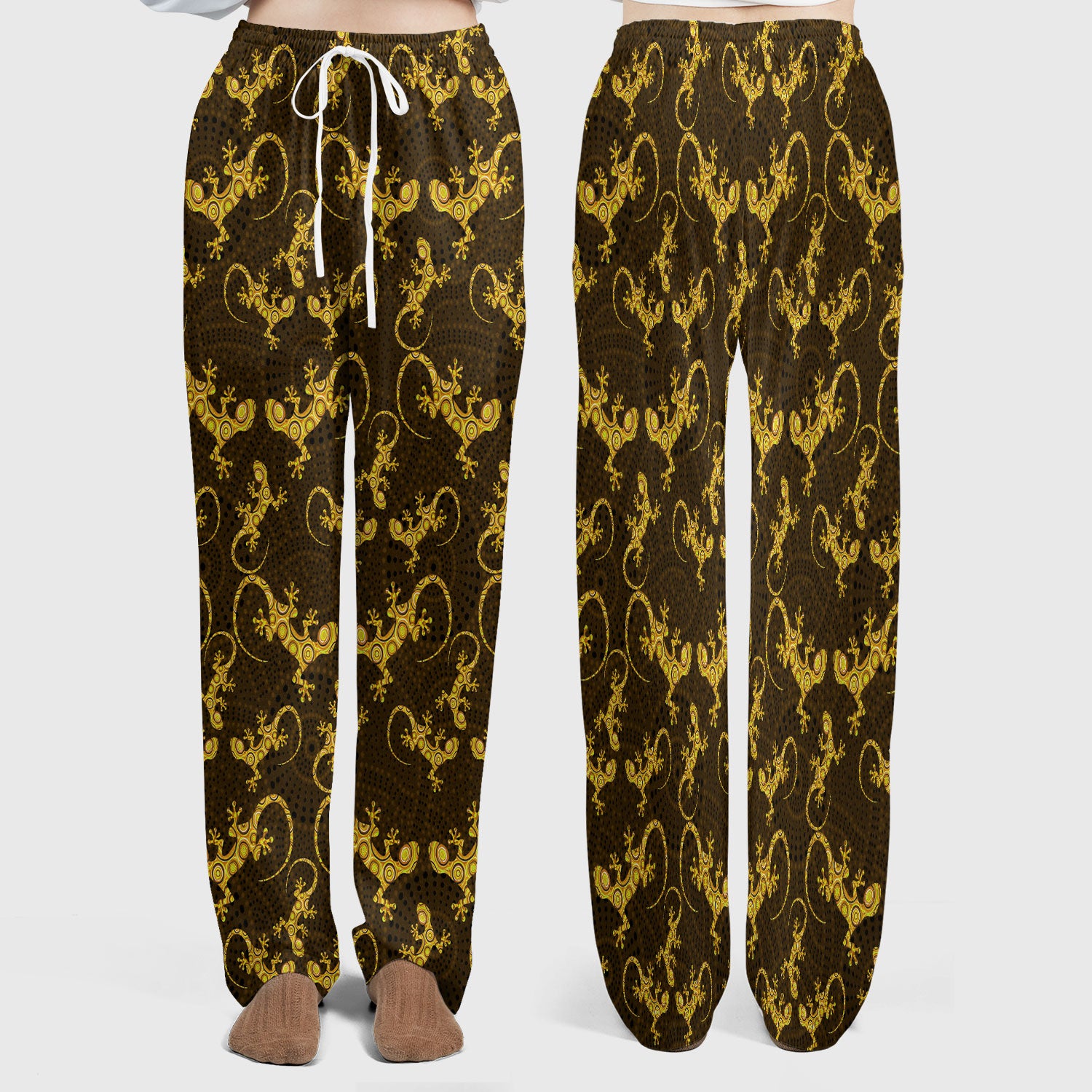 Australian Gecko Dot Art Inspired Nursing Scrub Set - Women Uniform