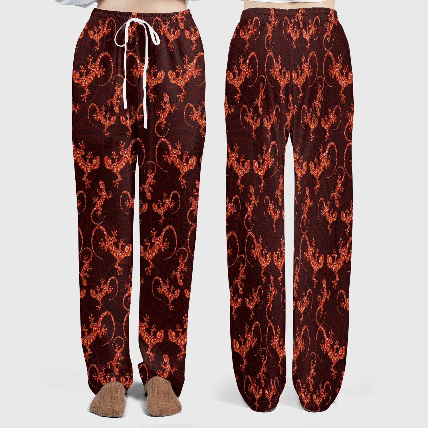 Australian Gecko Dot Art Inspired Nursing Scrub Set - Women Uniform