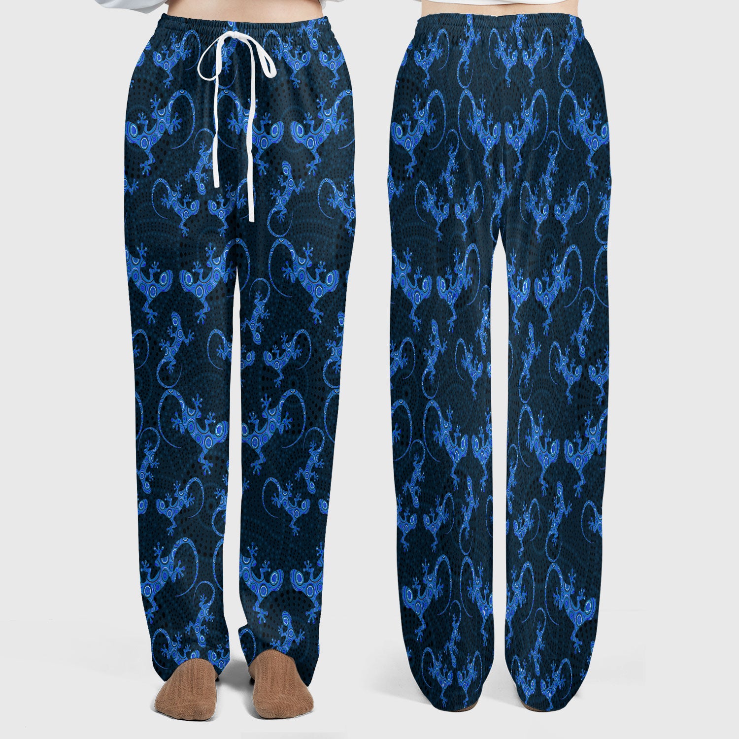 Australian Gecko Dot Art Inspired Nursing Scrub Set - Women Uniform