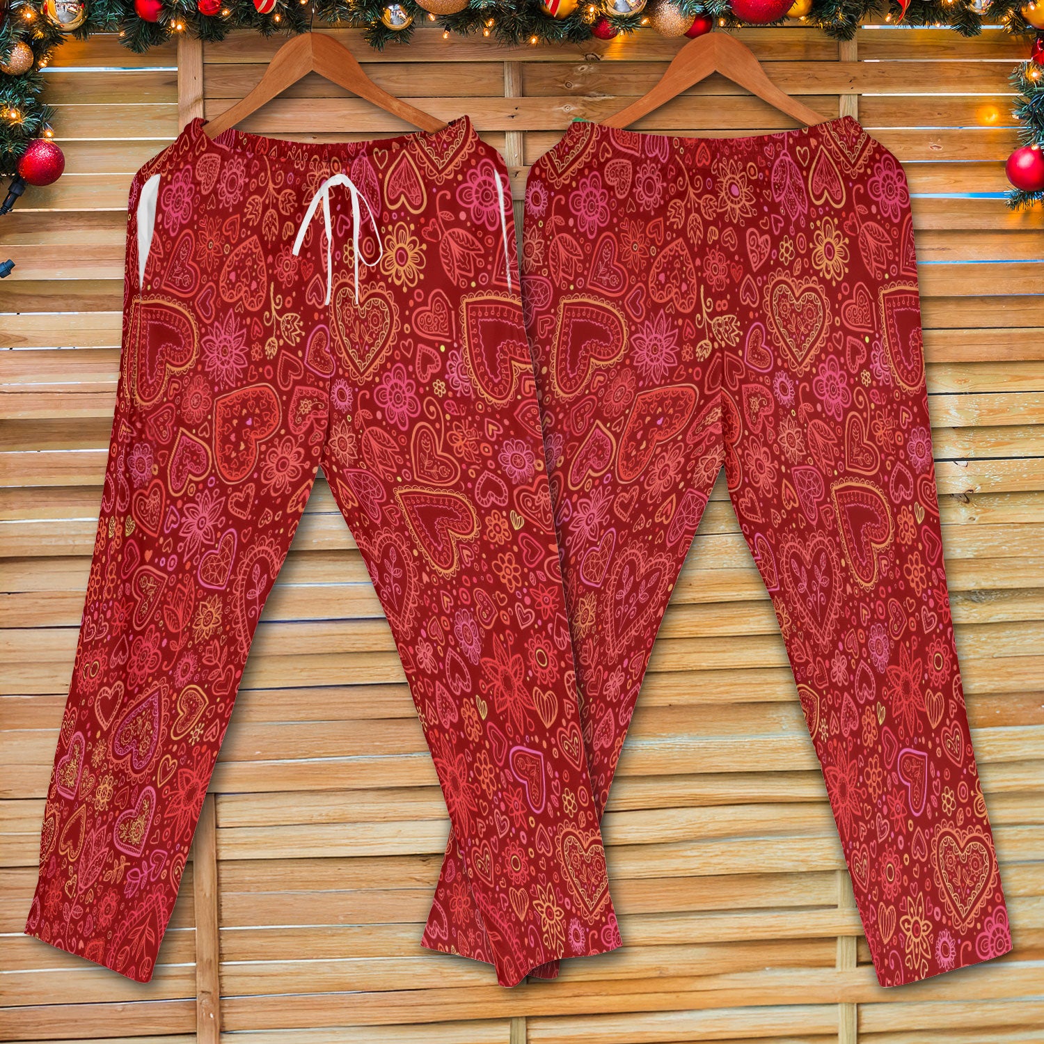 Valentine Heart Nurse Scrub Set, Cute Nursing Pattern Shirt, Breathable Fabrics Nursing Uniform