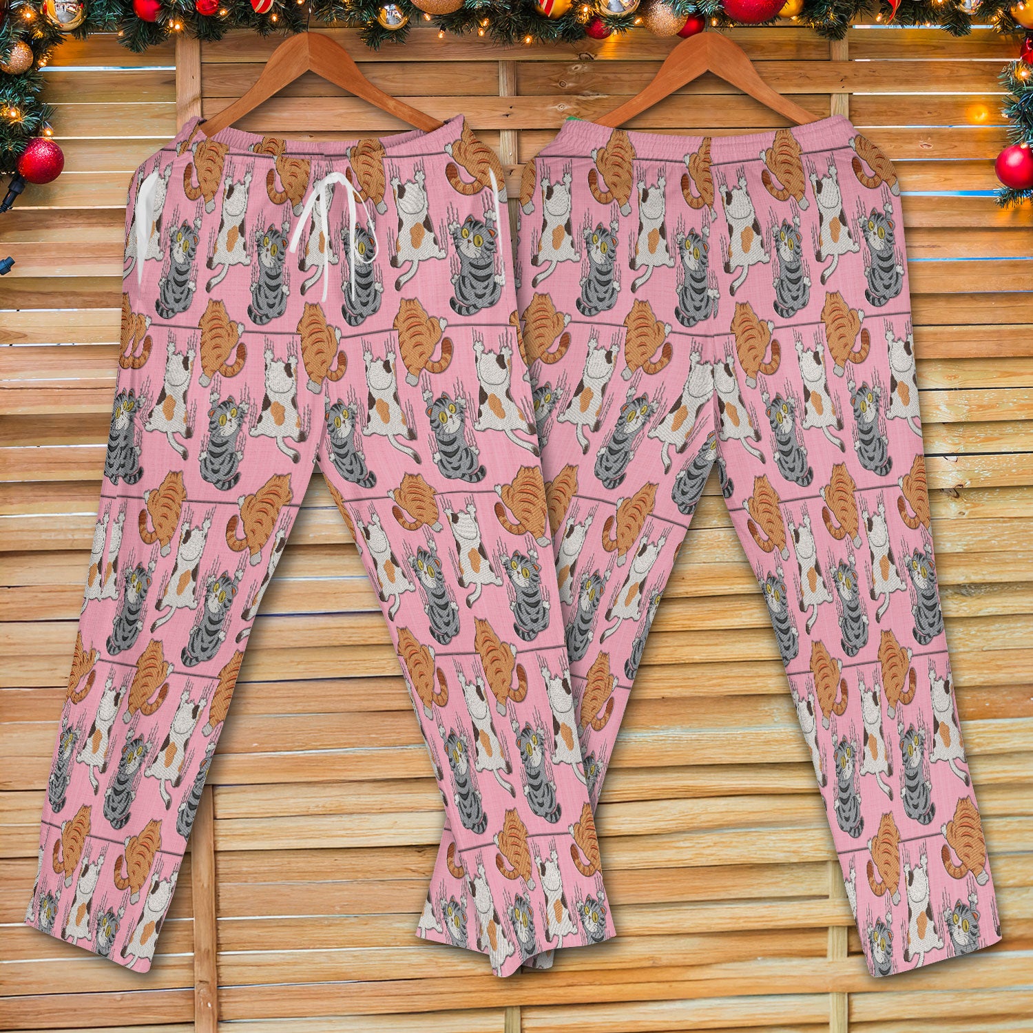Cute Cat Pattern Nurse Scrub Set, Cats Medical Pattern Shirt, Breathable Fabrics Nursing Uniform