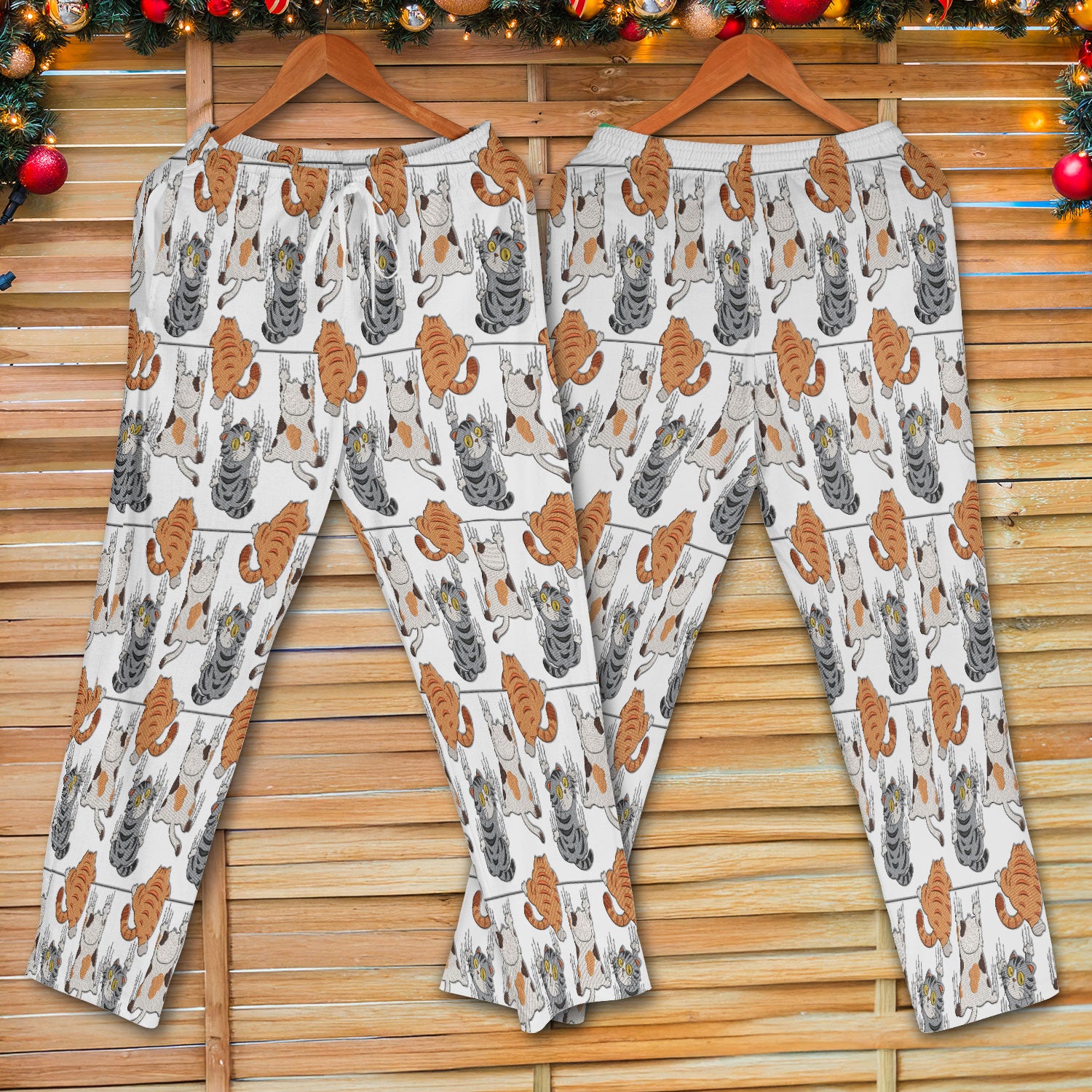 Cute Cat Pattern Nurse Scrub Set, Cats Medical Pattern Shirt, Breathable Fabrics Nursing Uniform