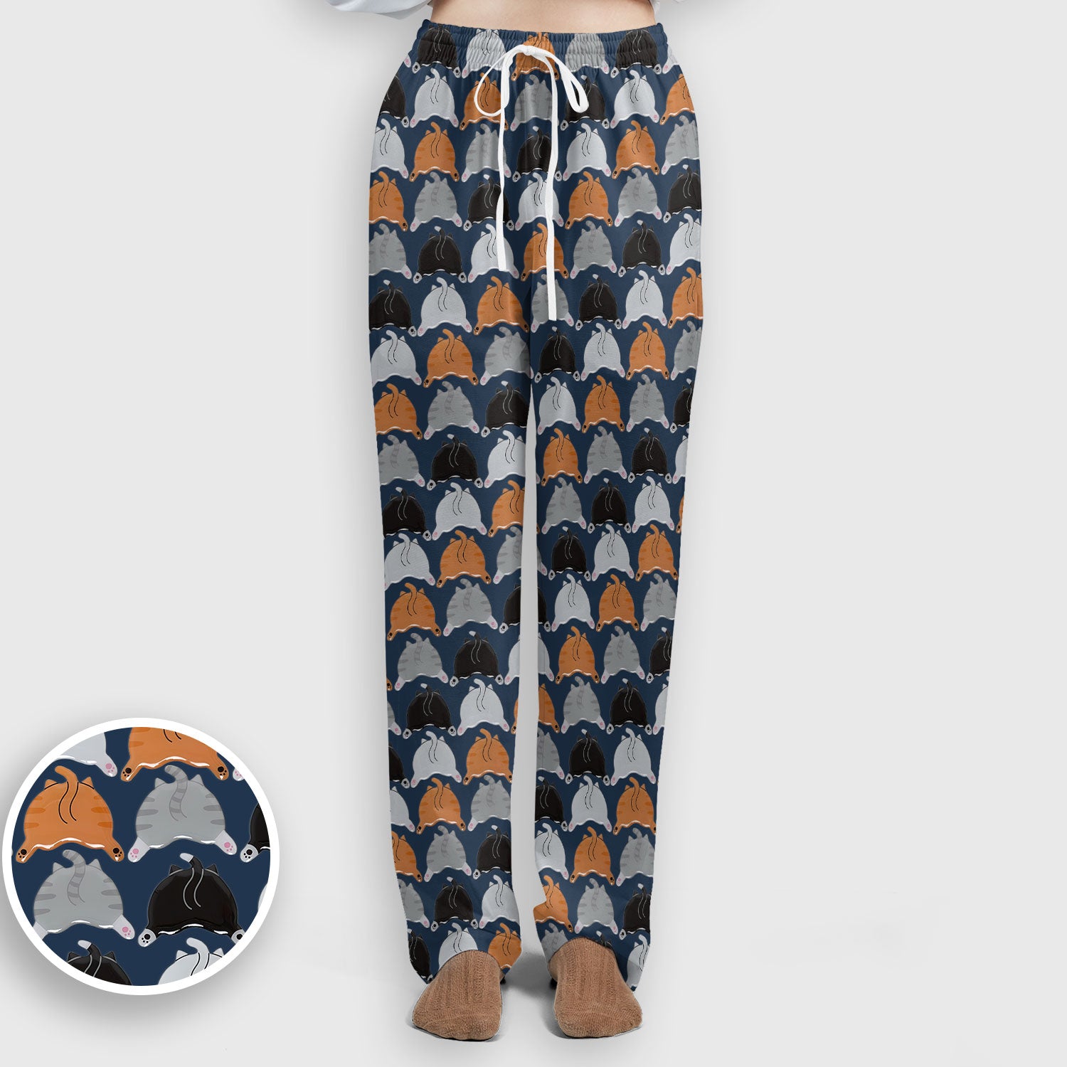 Playful Multicolor Cat Print Scrub Set, Breathable Med Uniform