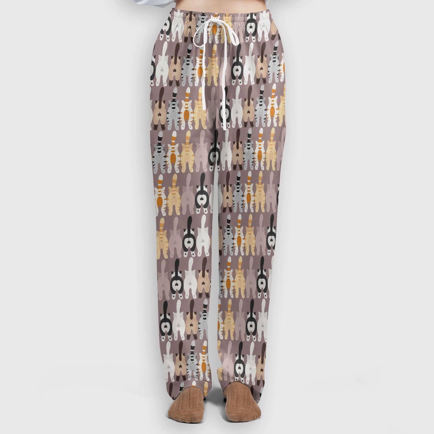 Cute Cat Butt Pattern Scrub Set, Funny Cat Nursing Shirt, Comfortable Scrubs For Nurses