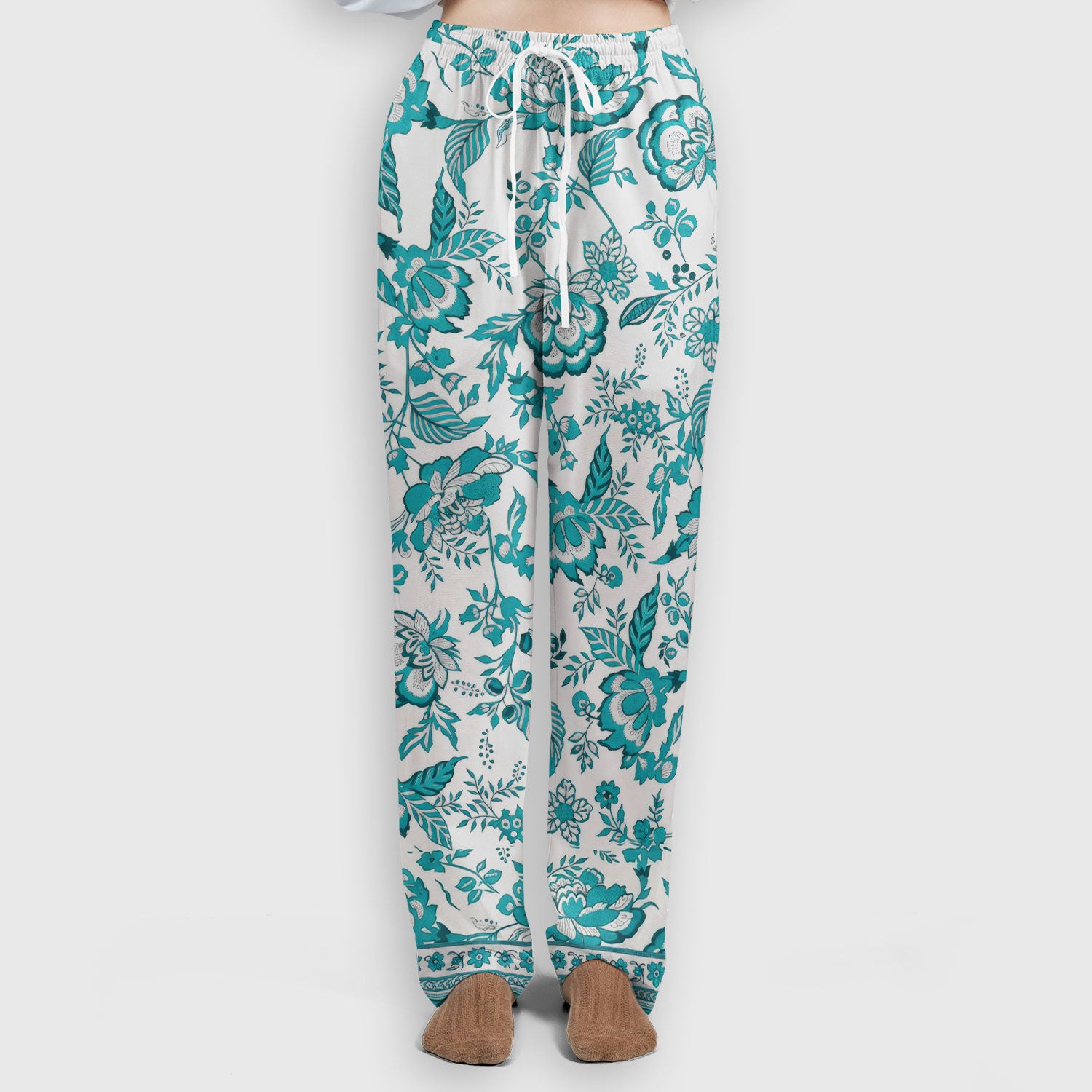 Toile De Jouy Scrub Set For Women, Floral Pattern Nurse Shirt, Comfortable Scrubs For Nursing