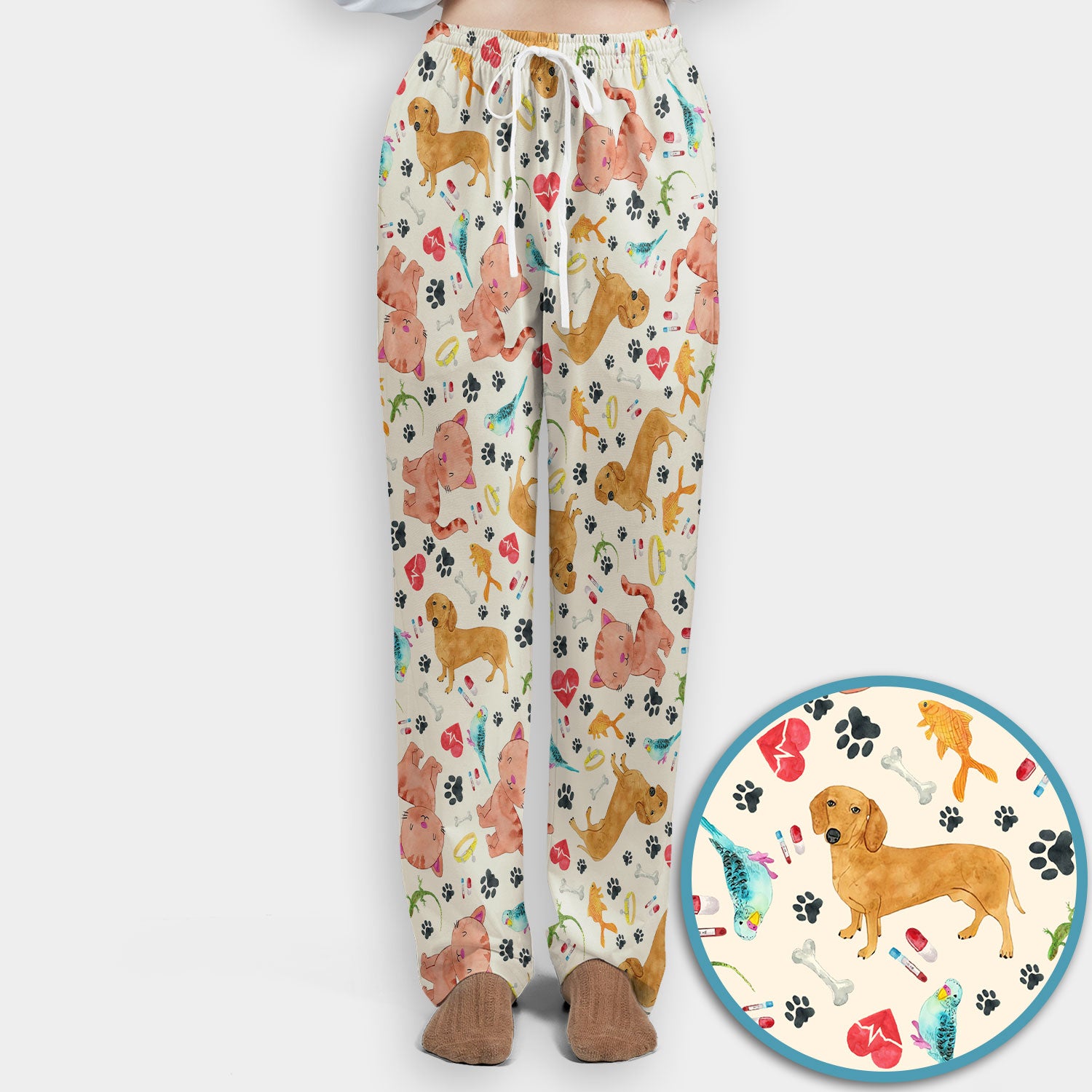 Cute Cat Dog Scrub Set - Animal Lover Medical Uniform - Funny Veterinary Nurse Gift for Women RN CNA LPN