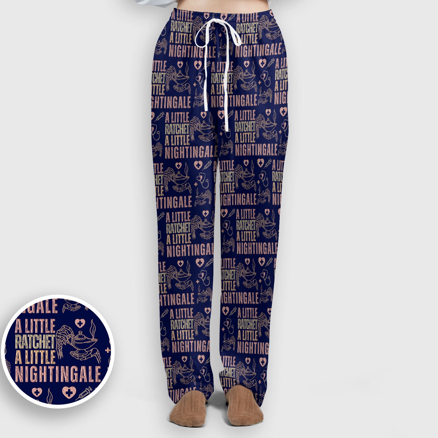 A Little Ratchet A Little Nightingale Women's Scrub Set, Breathable Med Uniform