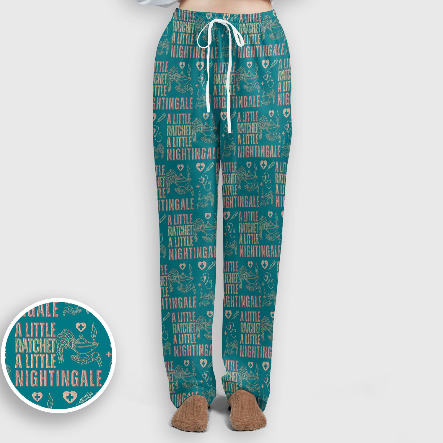 A Little Ratchet A Little Nightingale Women's Scrub Set, Breathable Med Uniform