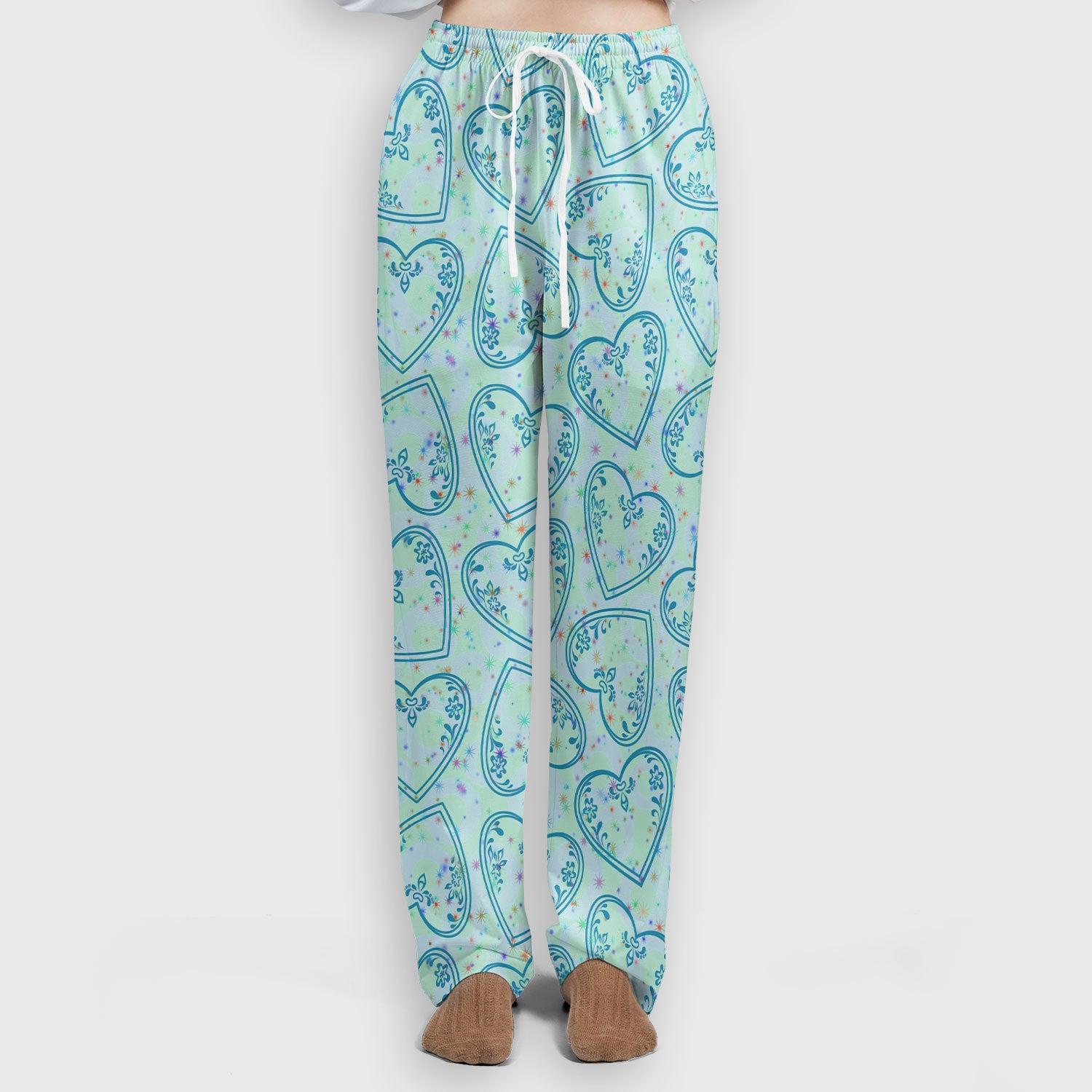 Valentine Heart Scrub Set For Women, Hearts Pattern Nurse Shirt, Comfortable Scrubs For Nursing