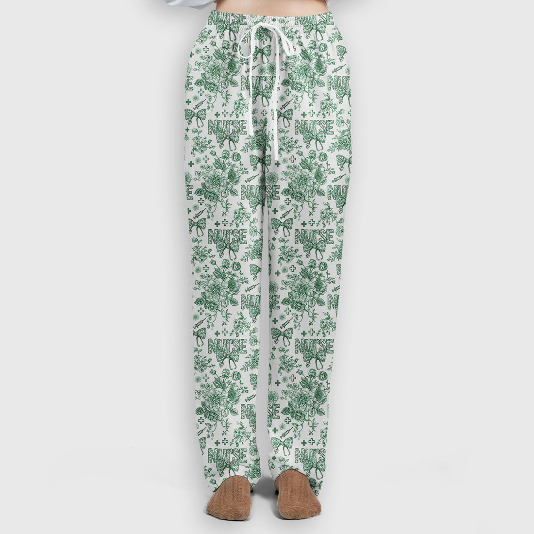 Toile de Jouy Nurse Scrub Set - Elegant Floral Pattern Scrubs for Women - Stylish Flower Medical Scrubs Gift for Healthcare Workers
