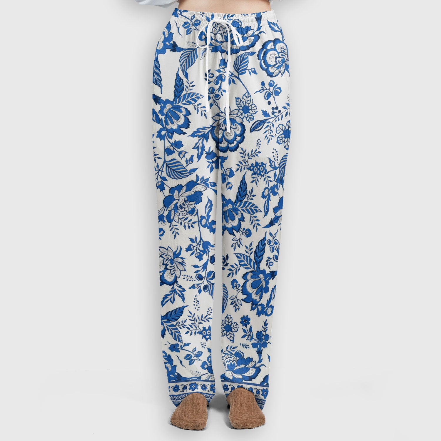 Toile De Jouy Scrub Set For Women, Floral Pattern Nurse Shirt, Comfortable Scrubs For Nursing