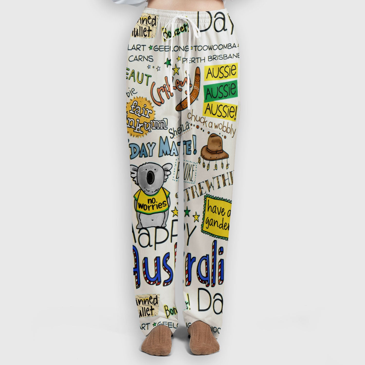 Cute Cartoon Koala Australia Pattern Medical Scrub Set, Breathable Med Uniform