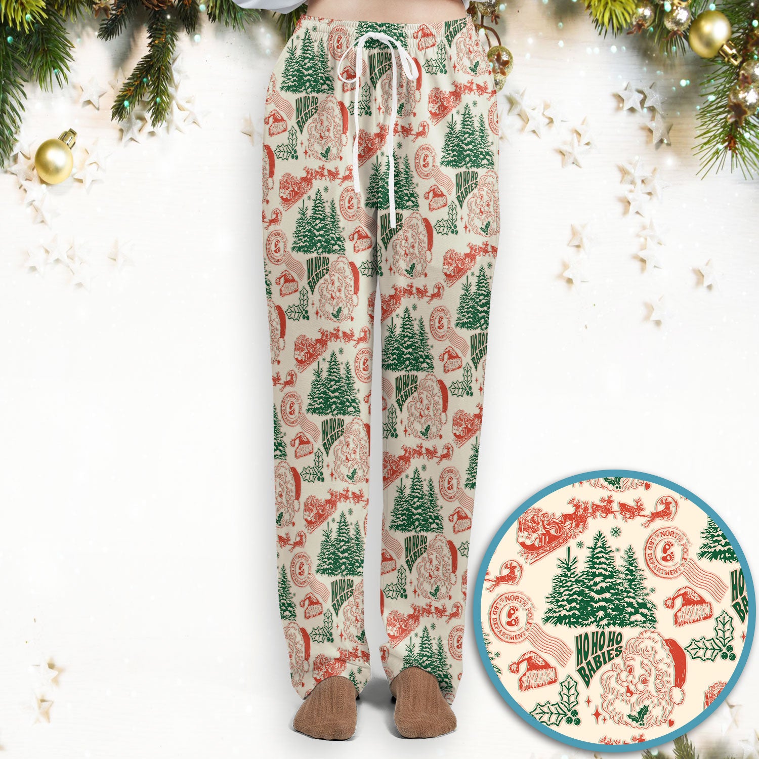 Christmas Santa Scrub Set, Vintage Holiday Nurse Shirt, Festive Medical Uniform For Nursing