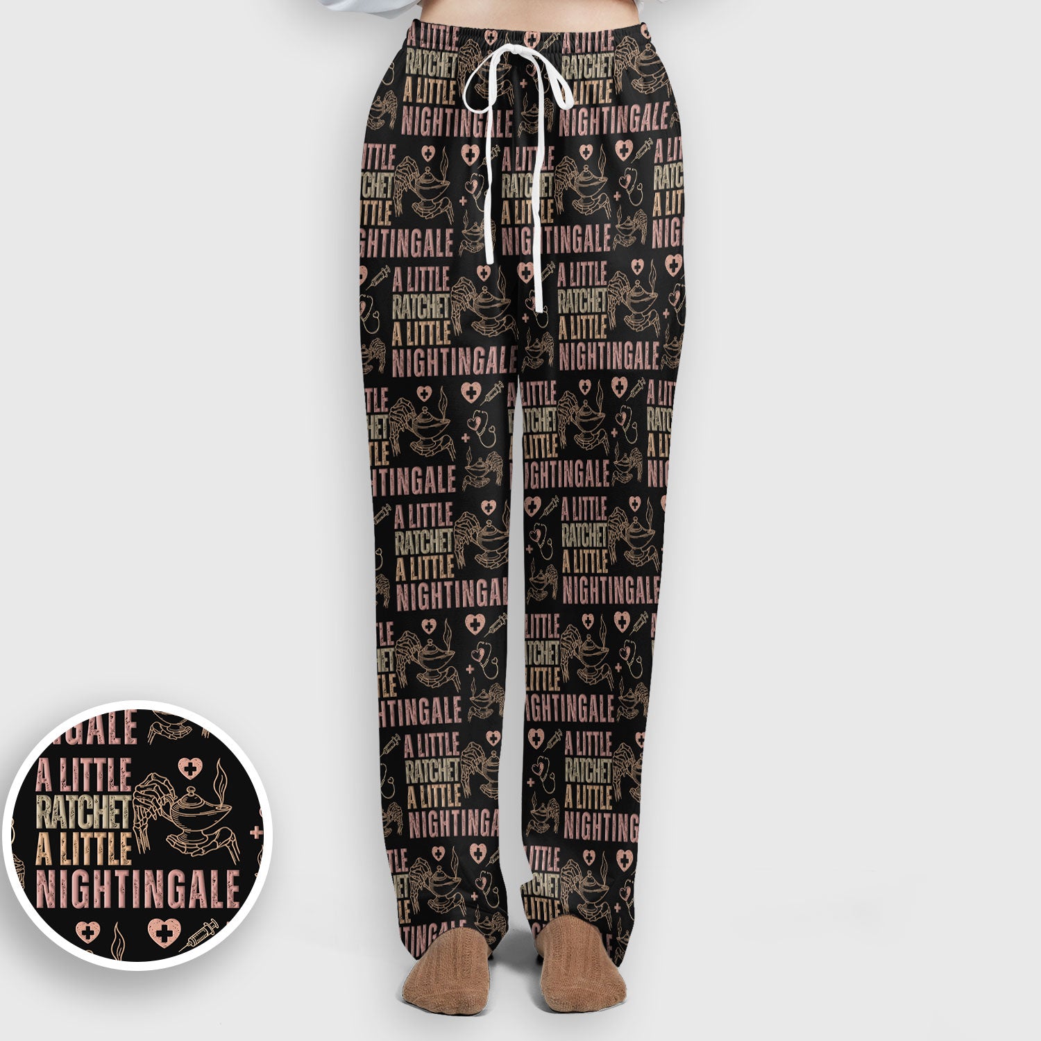 A Little Ratchet A Little Nightingale Women's Scrub Set, Breathable Med Uniform