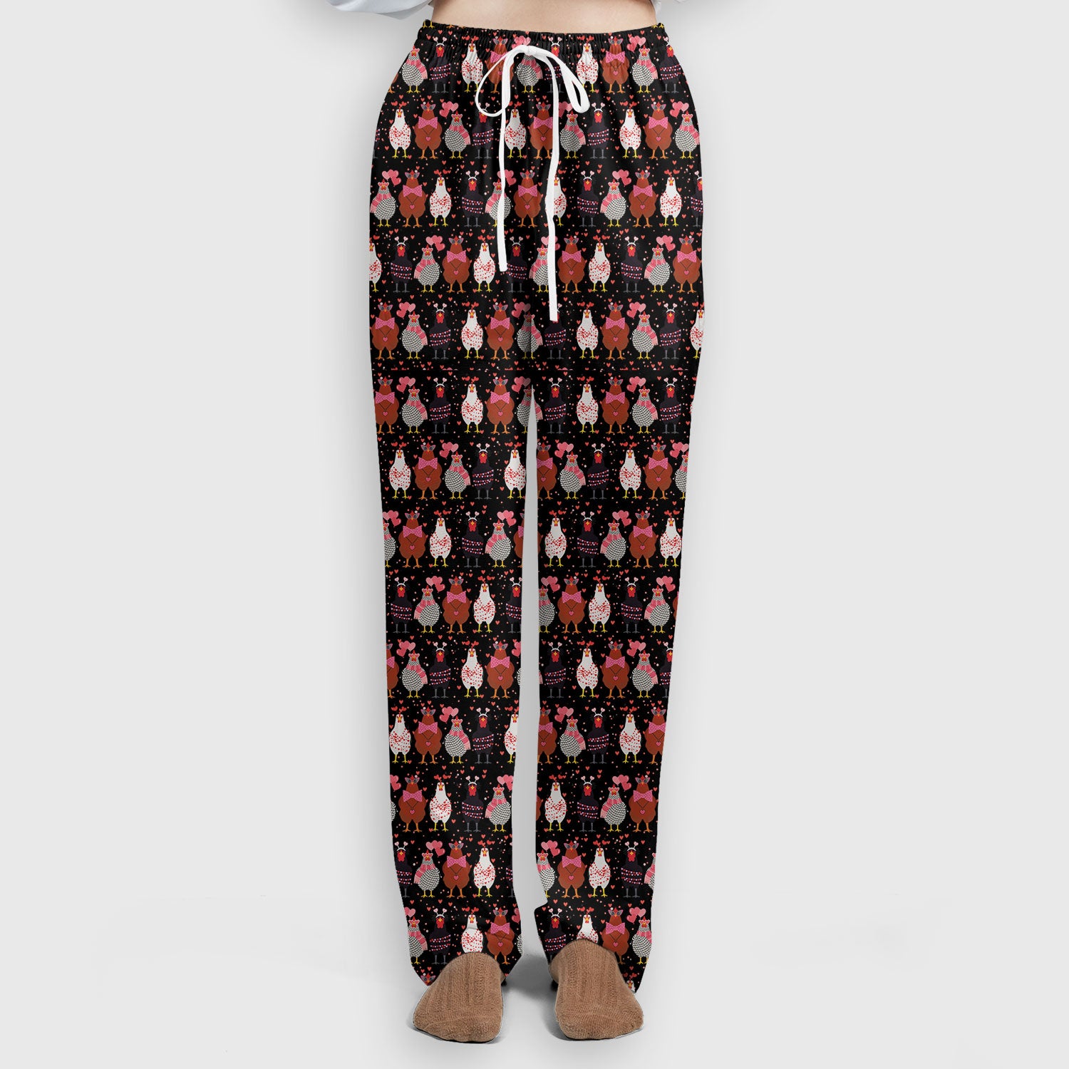 Funny Chicken Valentine Scrub Set, Chicken Pattern Scrub Shirt For Nursing, Valentine Gift For Nurse