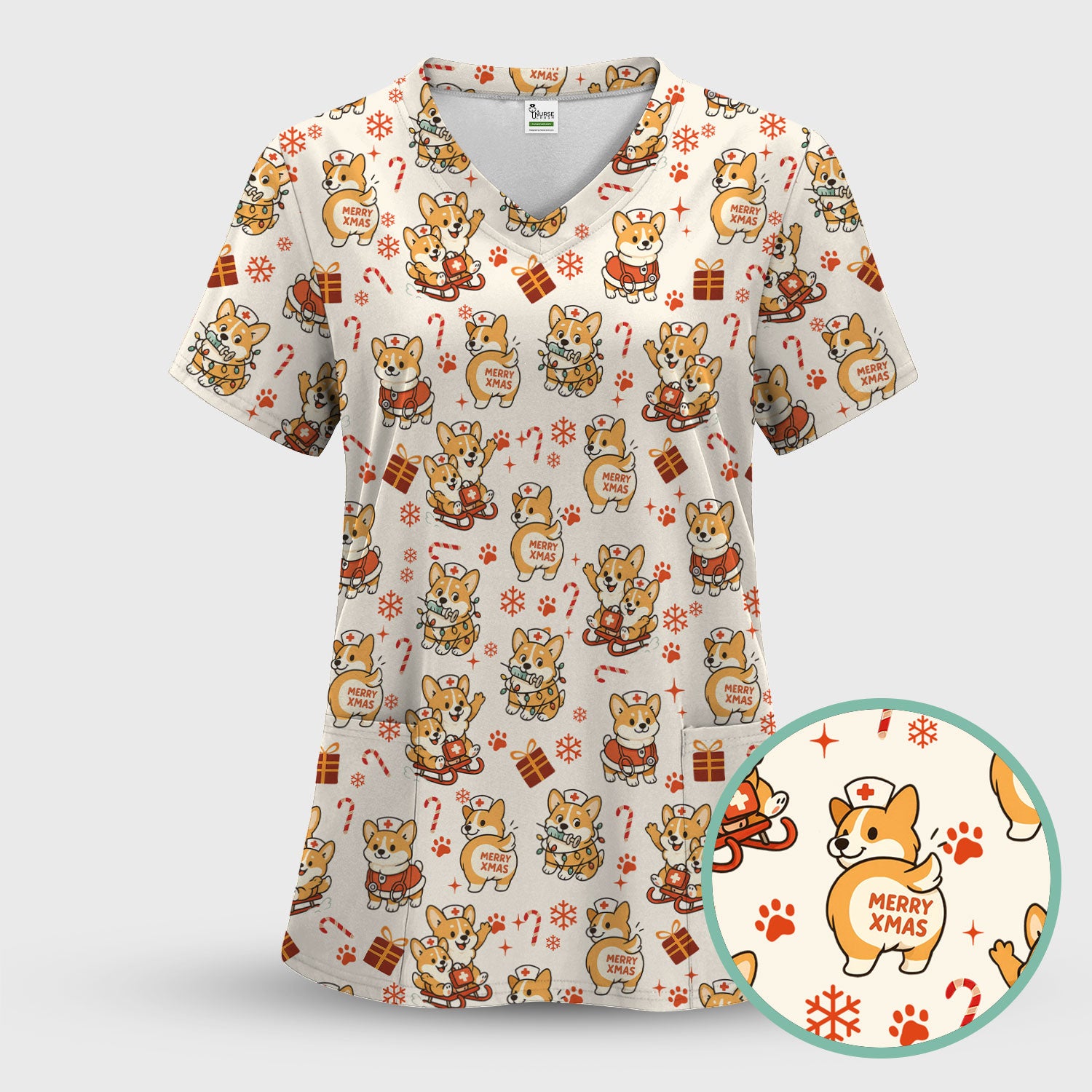 STYLE:Scrub Top Only