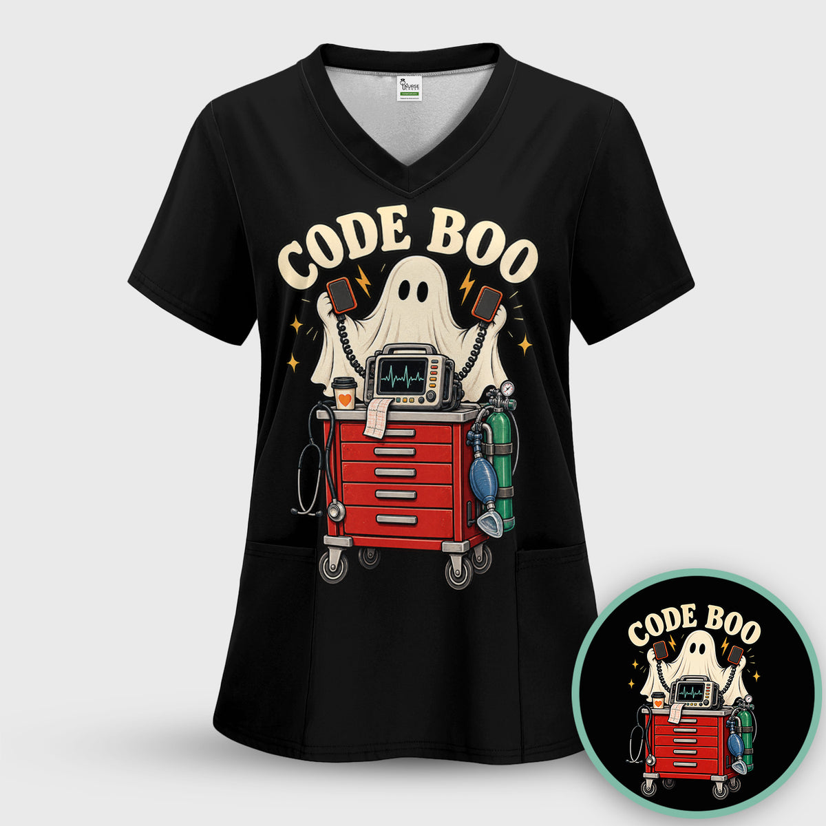 Funny Halloween Code Boo Ghost T-Shirt