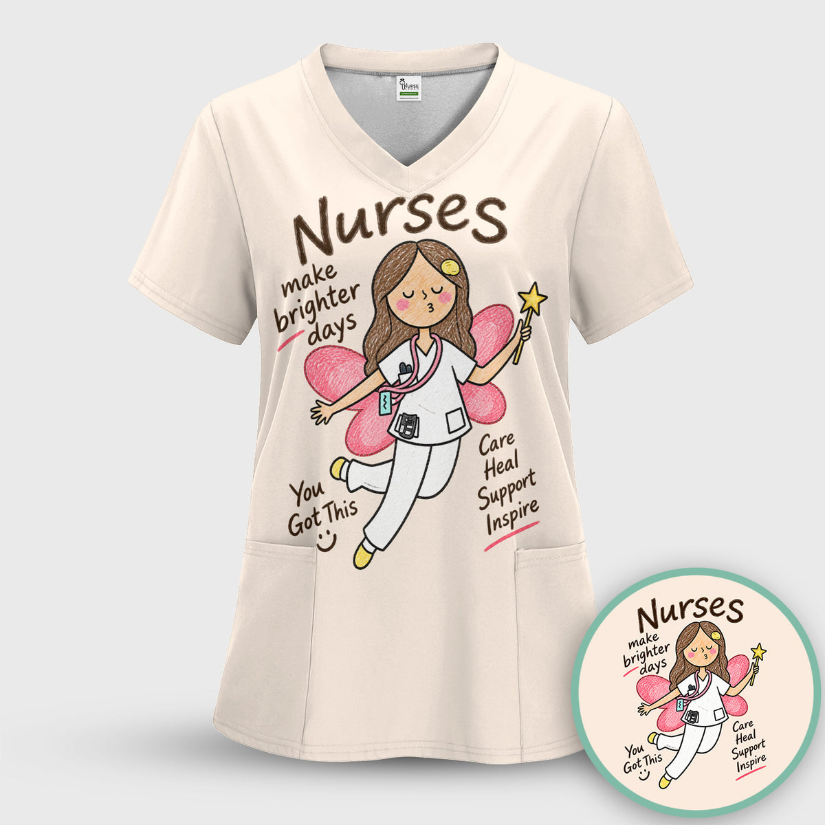 Nurses Make Brighter Days Fairy T-Shirt