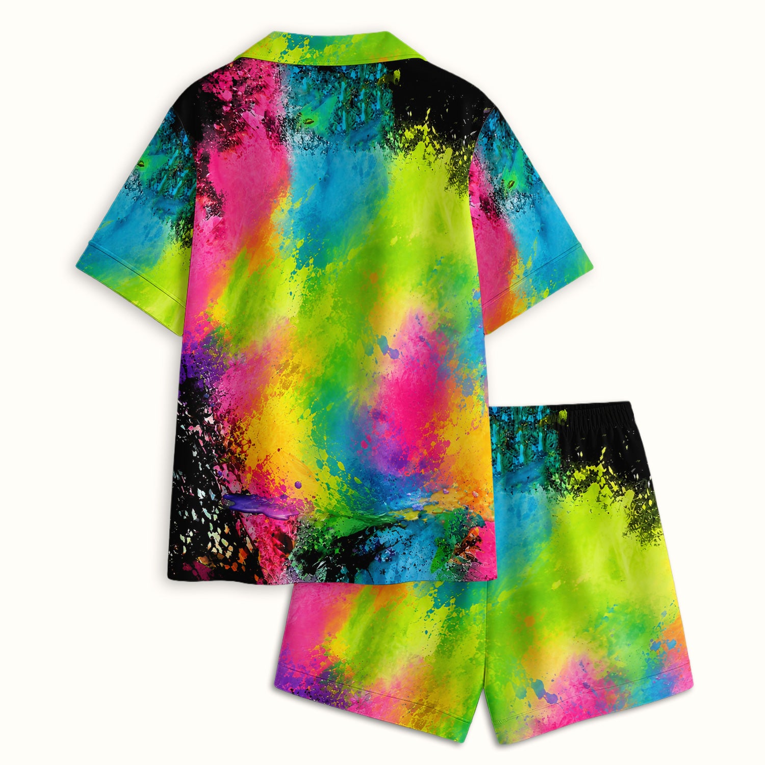 Baby Highland Cow Floral Print Pajama Set, Soft Breathable Fabric Comfortable Sleepwear