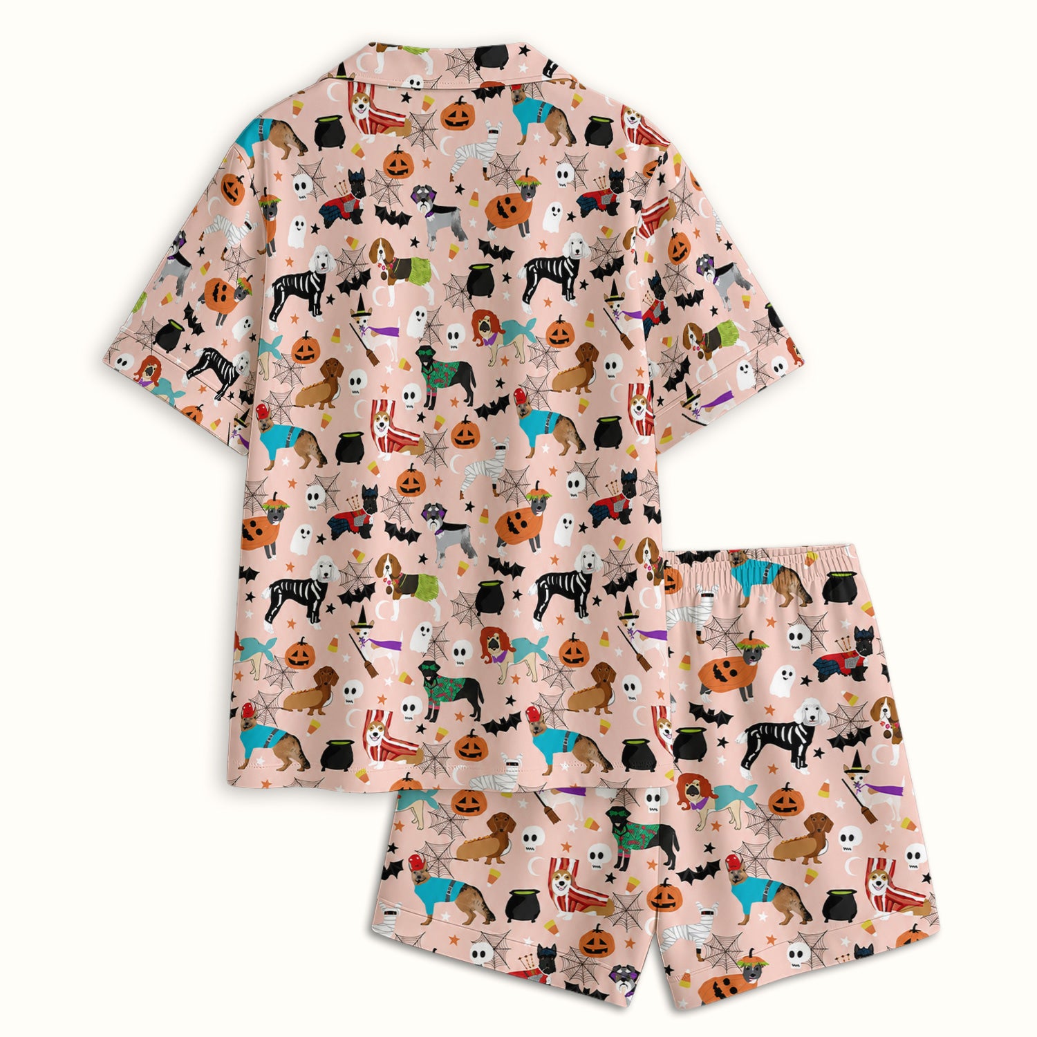 Halloween Costume Dogs Pajama Set, Soft Breathable Fabric Comfortable Sleepwear