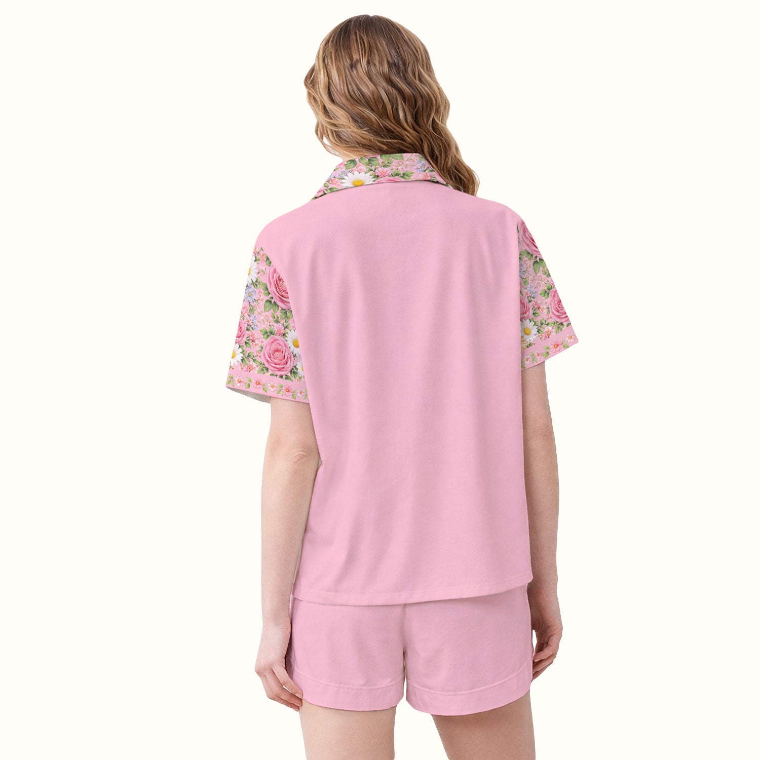 Personalized Meaningful Easter Nurse He Is Risen Floral Cross Bow Pattern Pajama Set, Breathable Fabrics Uniform