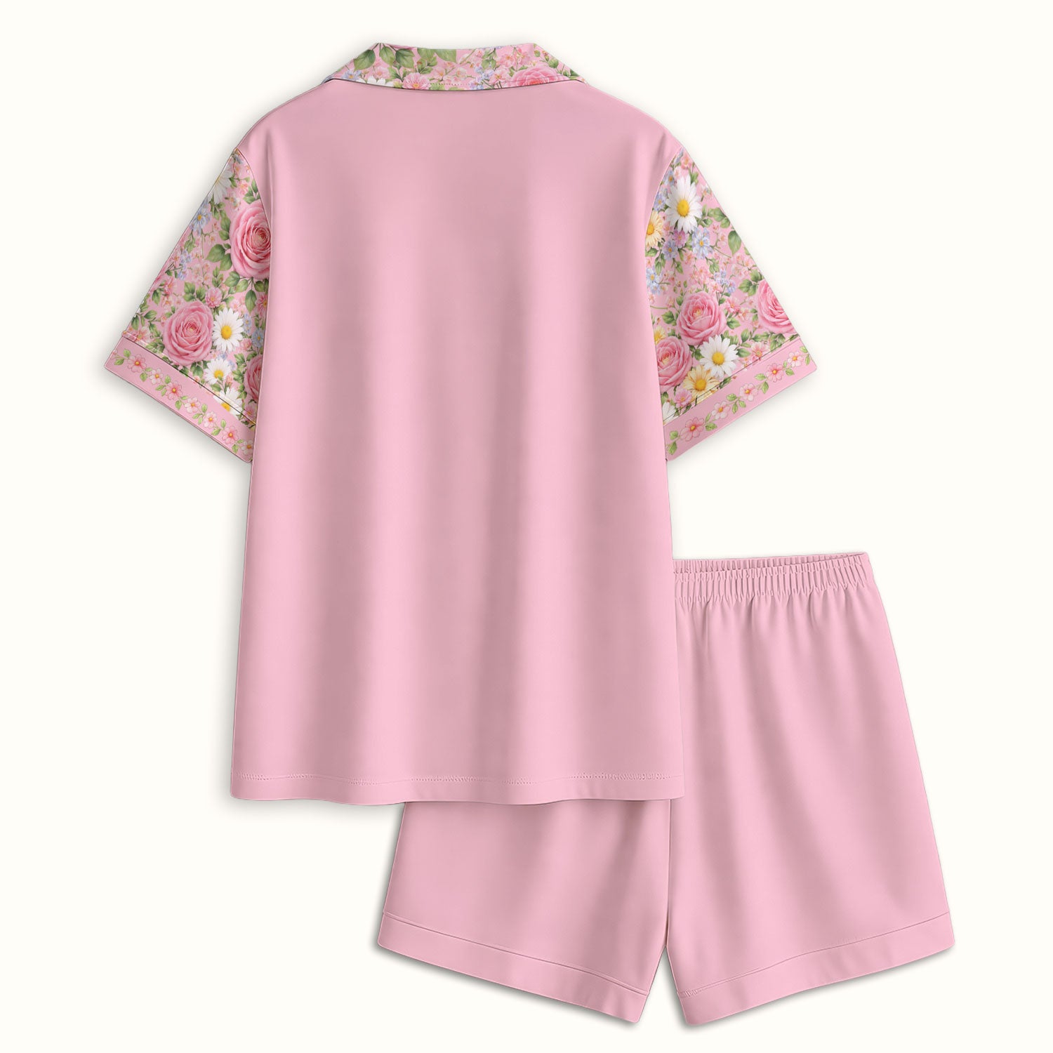 Personalized Meaningful Easter Nurse He Is Risen Floral Cross Bow Pattern Pajama Set, Breathable Fabrics Uniform