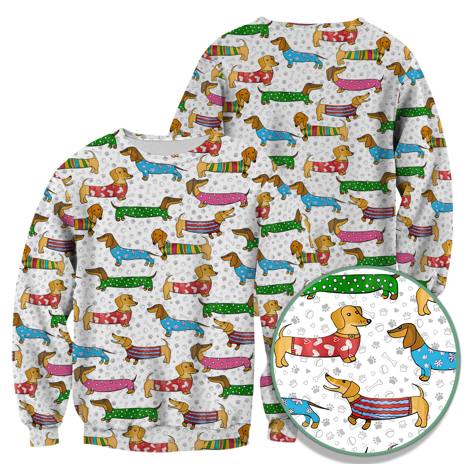 Dachshund Dog Scrub Top - Funny Animal Lover Scrubs For Women - RN LPN CNA Healthcare Workers Gift