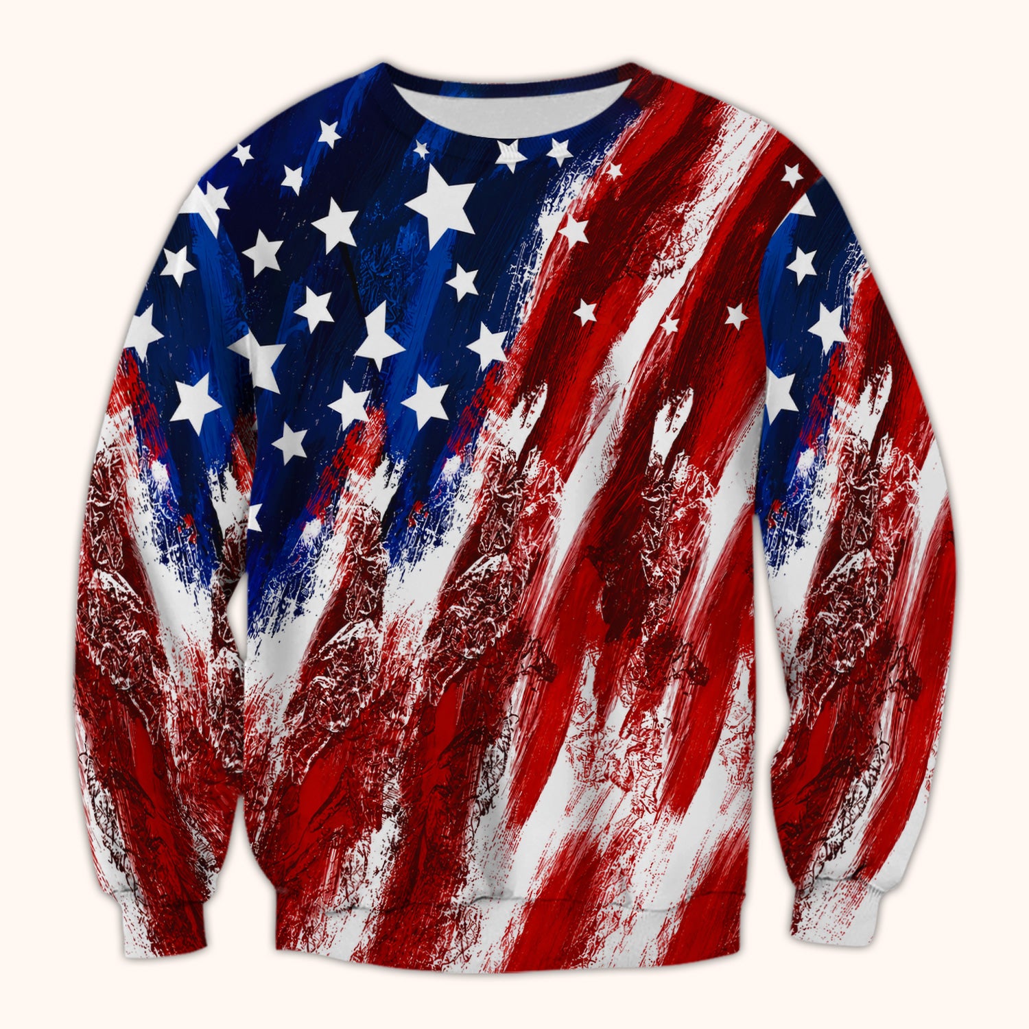 Patriotic American Flag Nurse Scrub Top for RN, CNA, Healthcare Workers, USA Medical Uniform Scrub Top, Comfortable Scrubs for Nurses