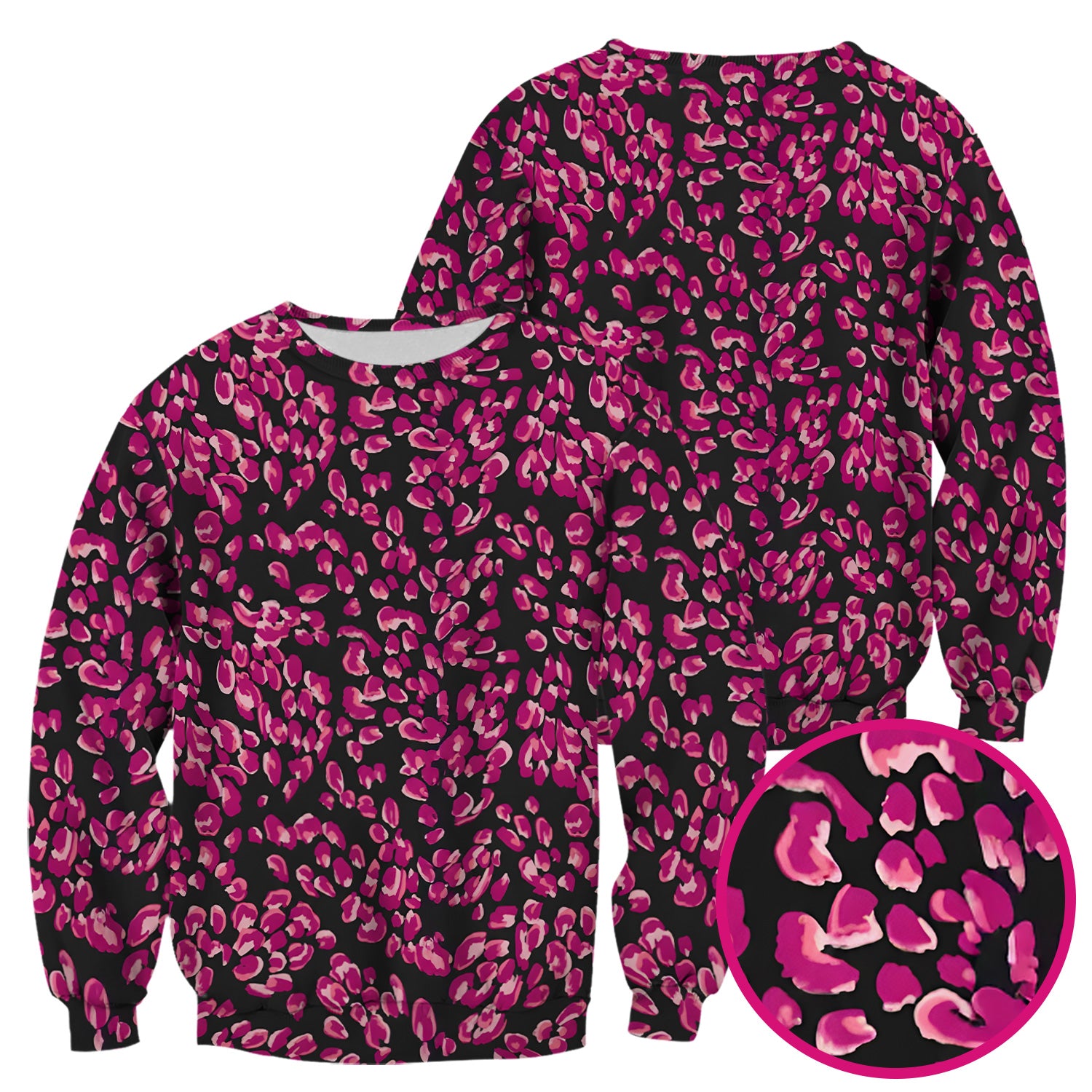Falling Pink Rose Petals All Over Print Scrub Top, Comfortable Scrubs for Nurses