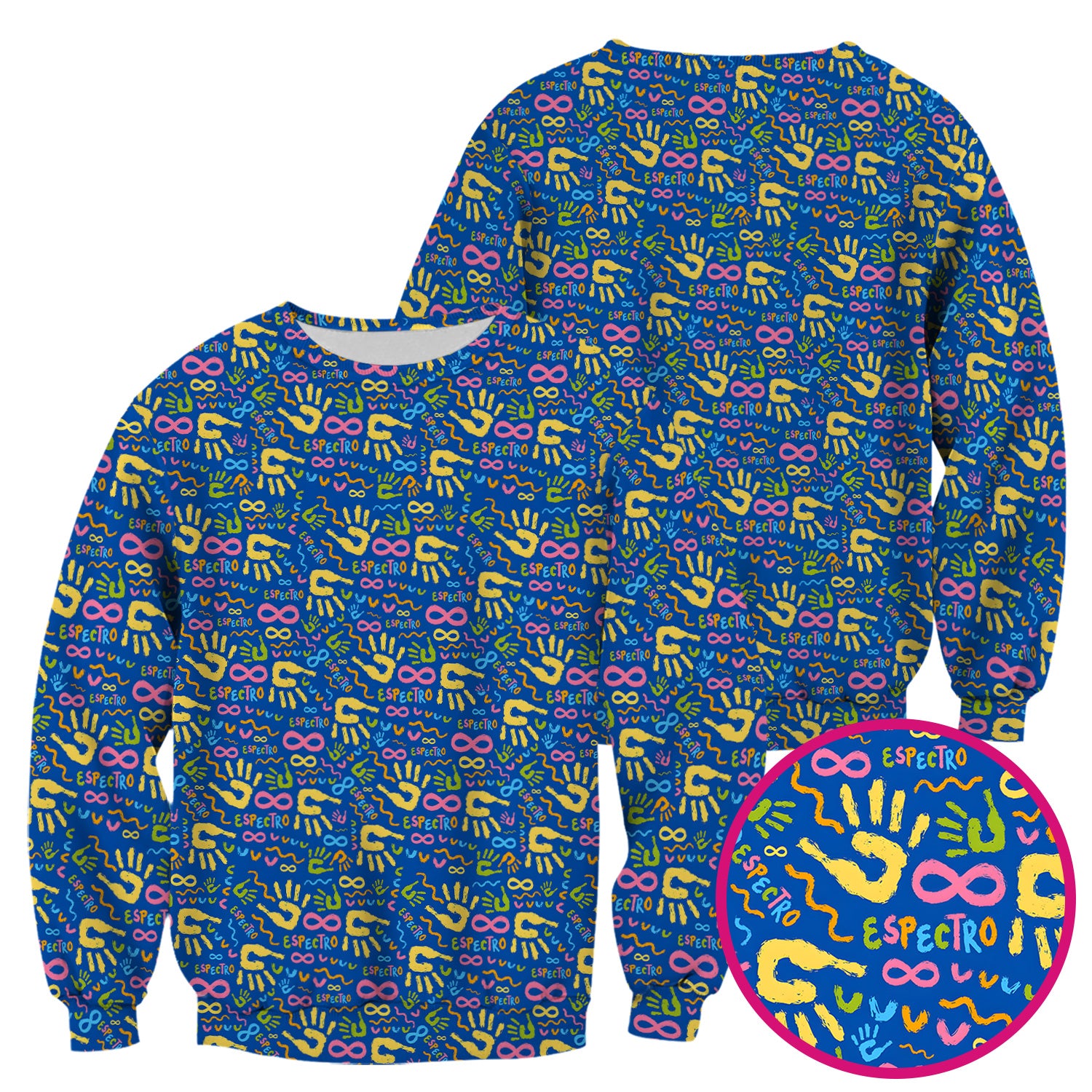 Autism Awareness Infinity Handprint Scrub Top, Comfortable Scrubs for Nurses