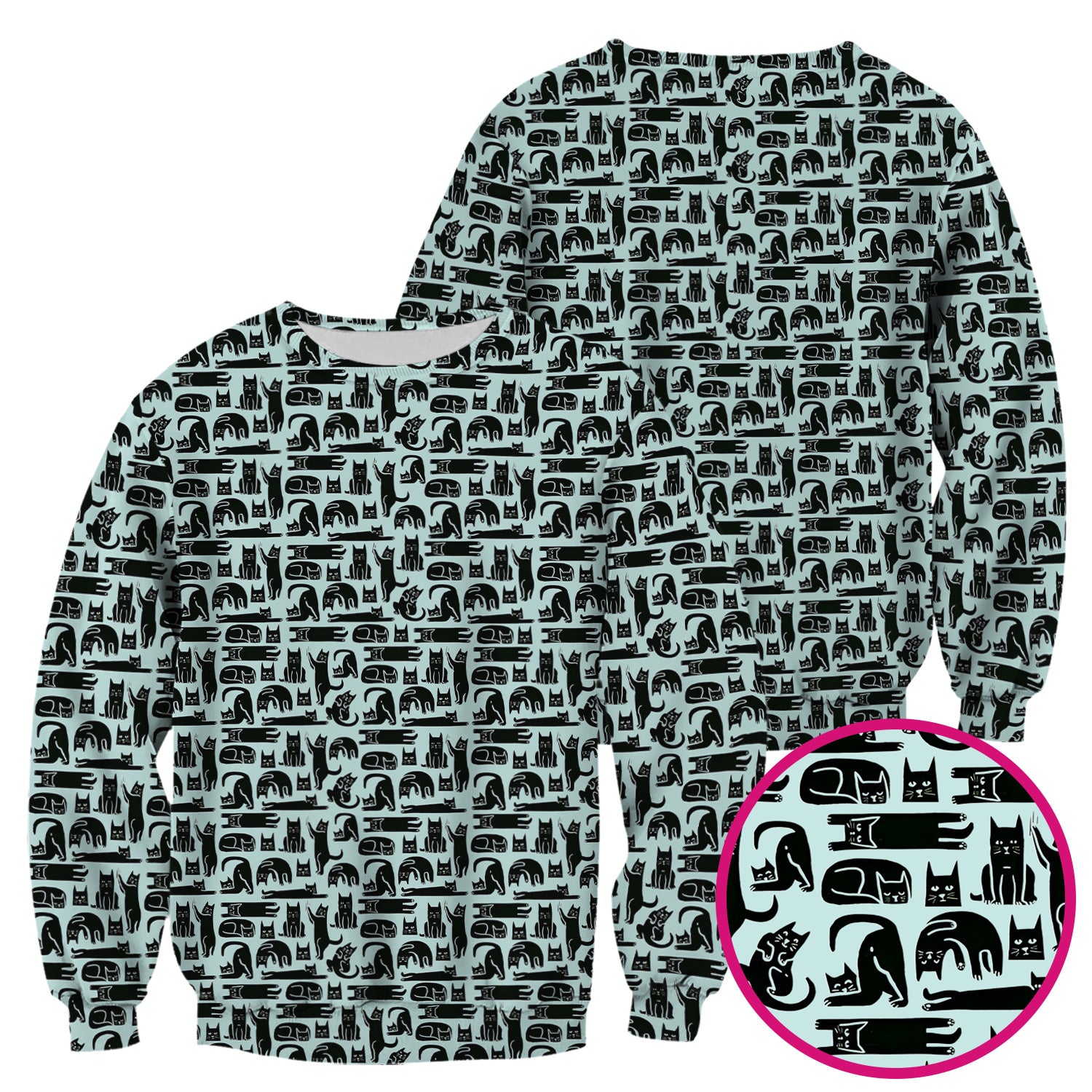 Cute Funny Cat Poses Print Scrub Top, Comfortable Scrubs for Nurses