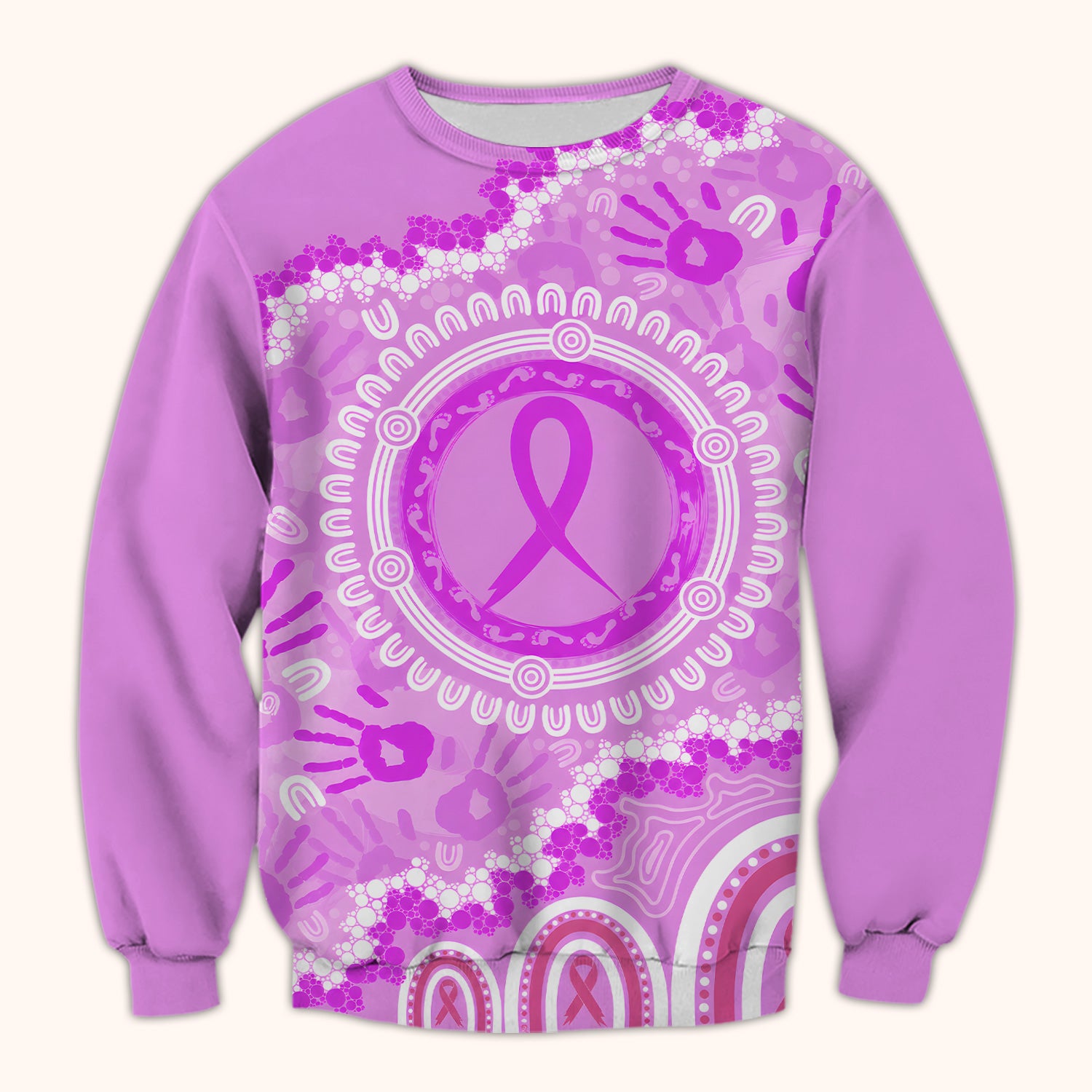 Meaningful Pink Ribbon Scrub Top, Comfortable Scrubs for Nurses