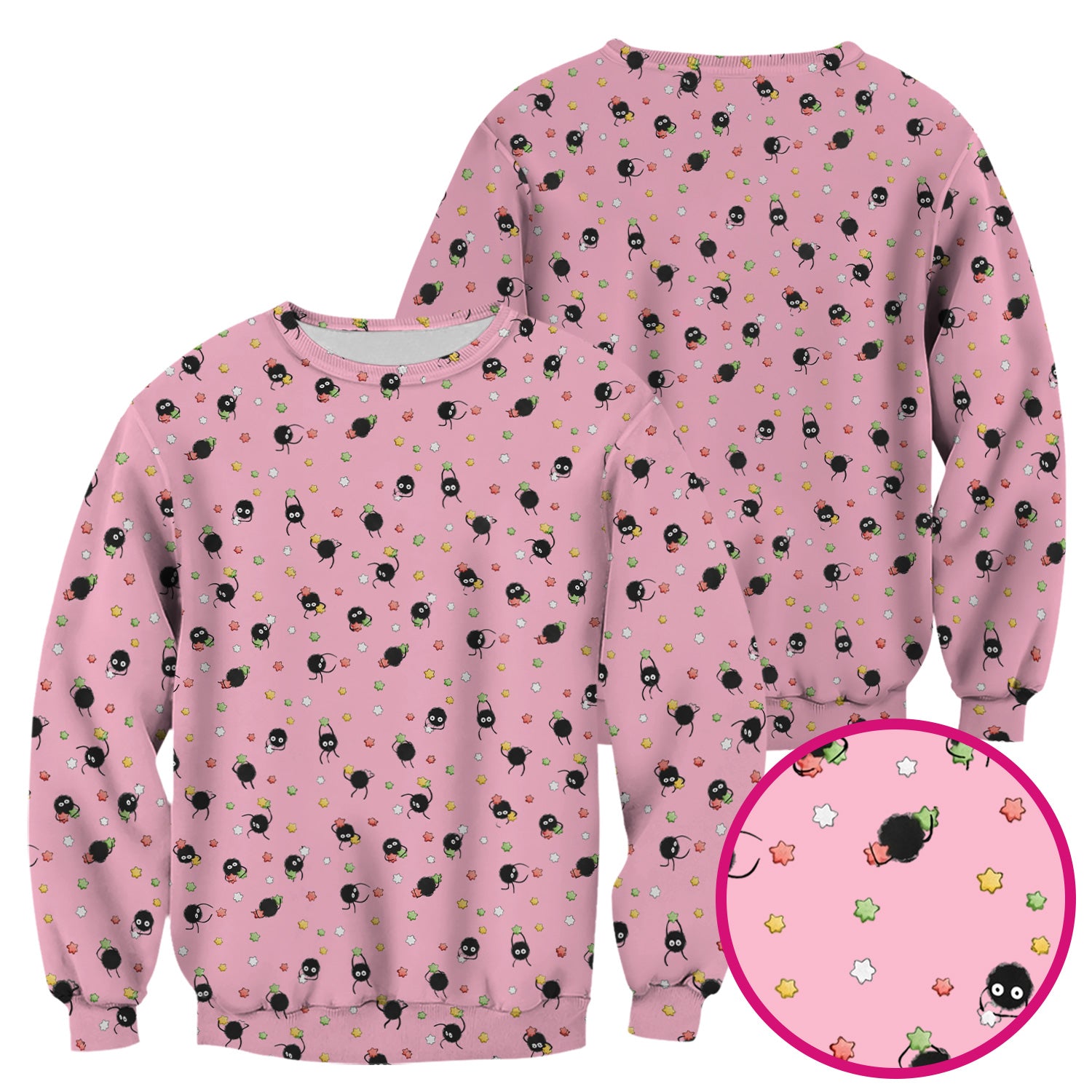 Funny Spider Pattern Pattern Pattern Scrub Top, Cartoon Spider Pattern Nursing Uniform For Women