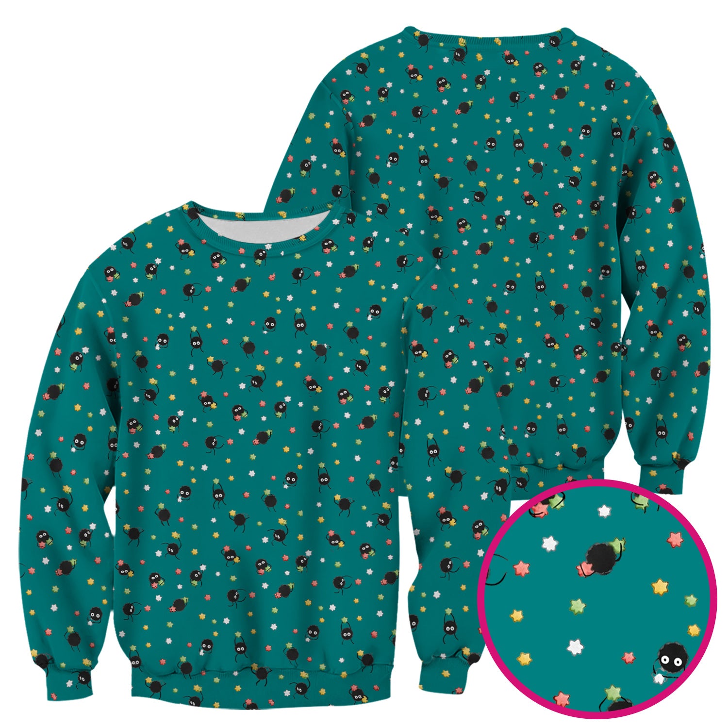 Funny Spider Pattern Pattern Pattern Scrub Top, Cartoon Spider Pattern Nursing Uniform For Women