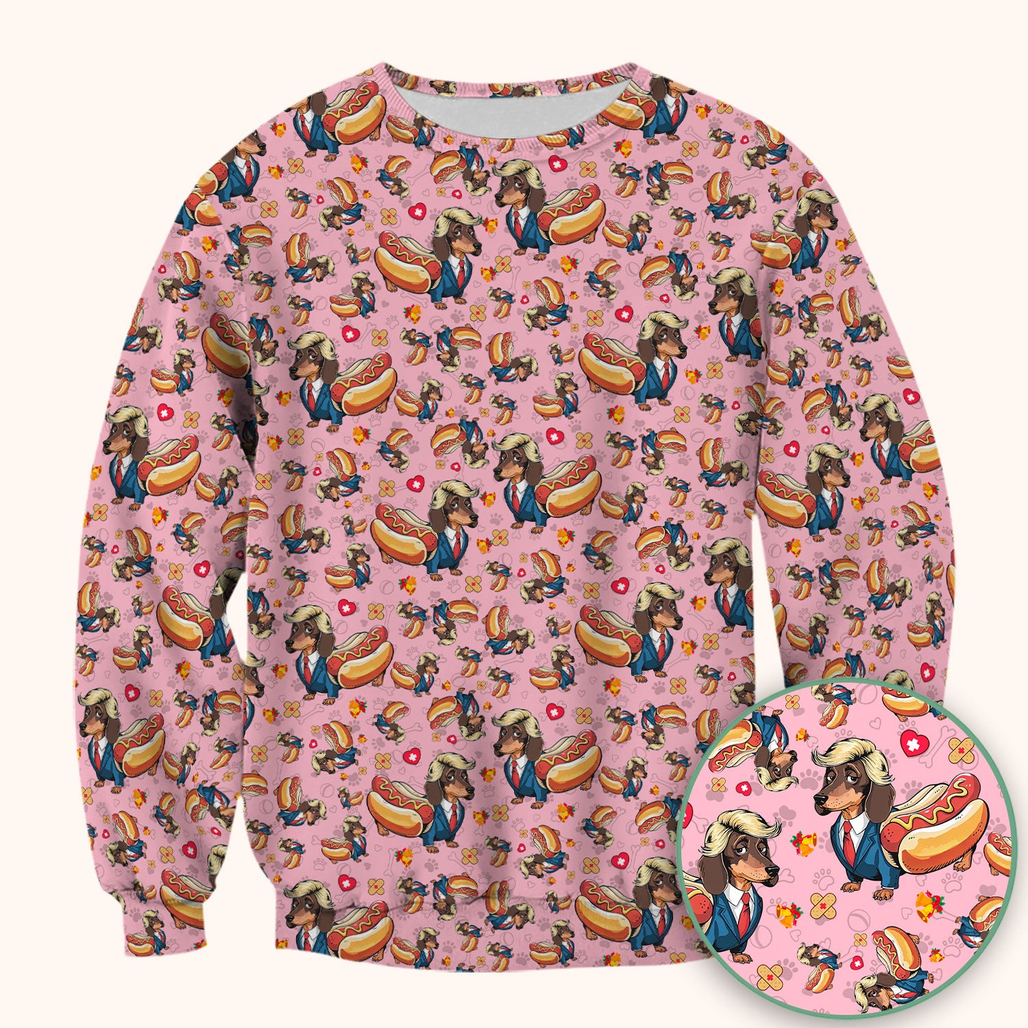 They're Eating The Dogs - Funny Dachshund Hot Dog Scrub Top - Hilarious Medical Uniform
