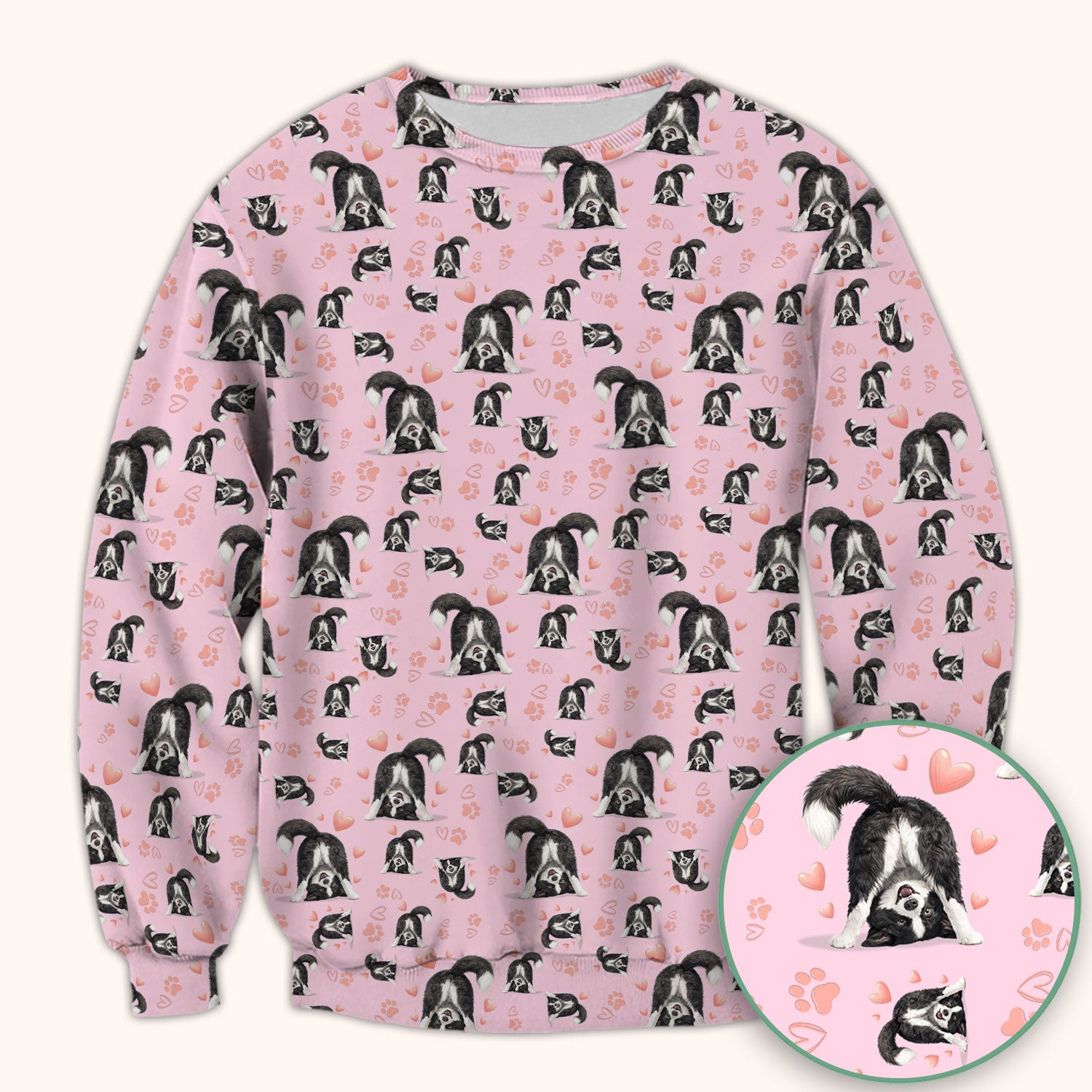 Cute Puppy Heart Medical Pattern Scrub Top, Comfortable Scrubs for Nurses