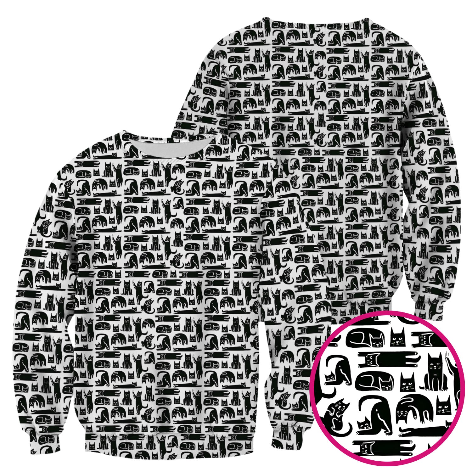 Cute Funny Cat Poses Print Scrub Top, Comfortable Scrubs for Nurses