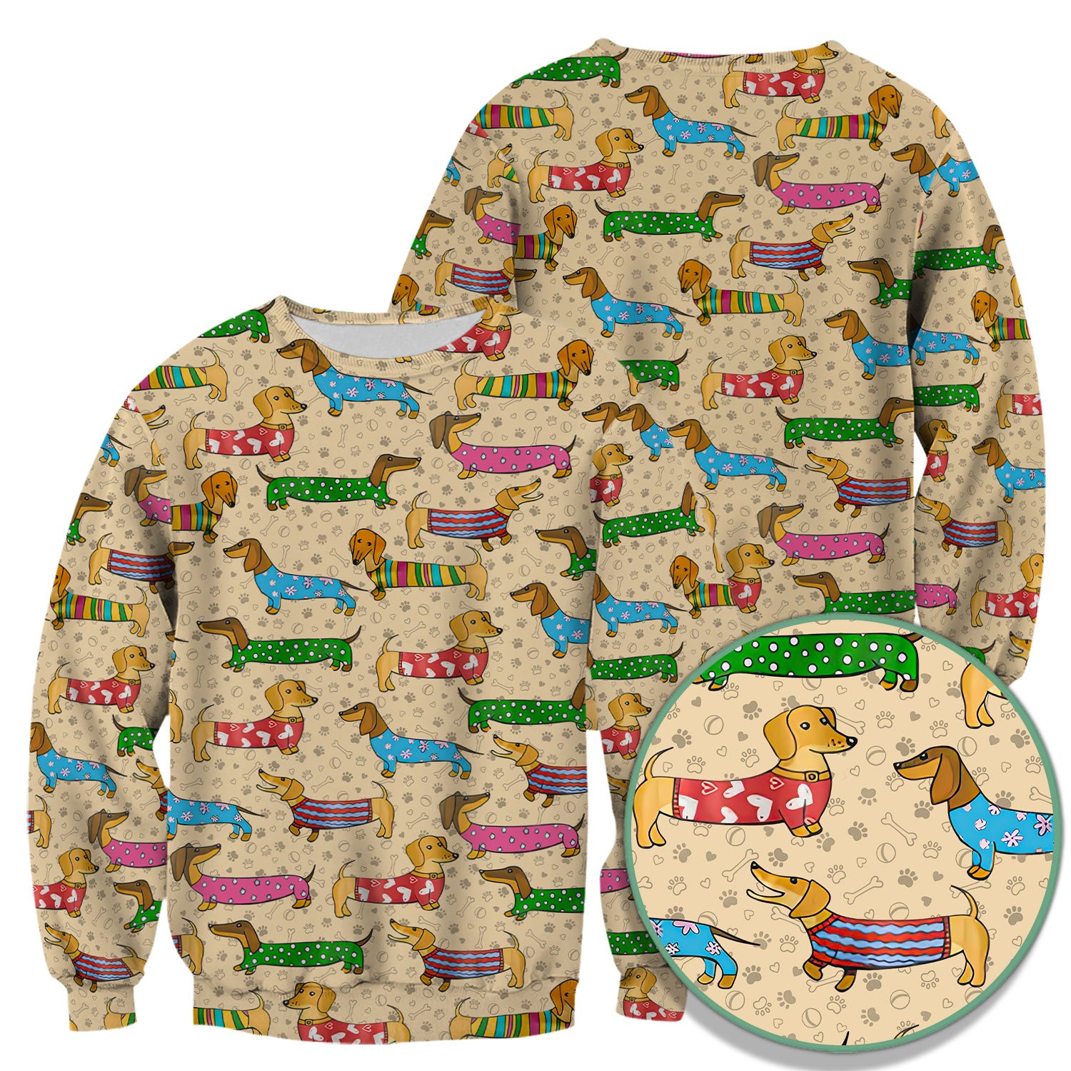 Dachshund Dog Scrub Top - Funny Animal Lover Scrubs For Women - RN LPN CNA Healthcare Workers Gift