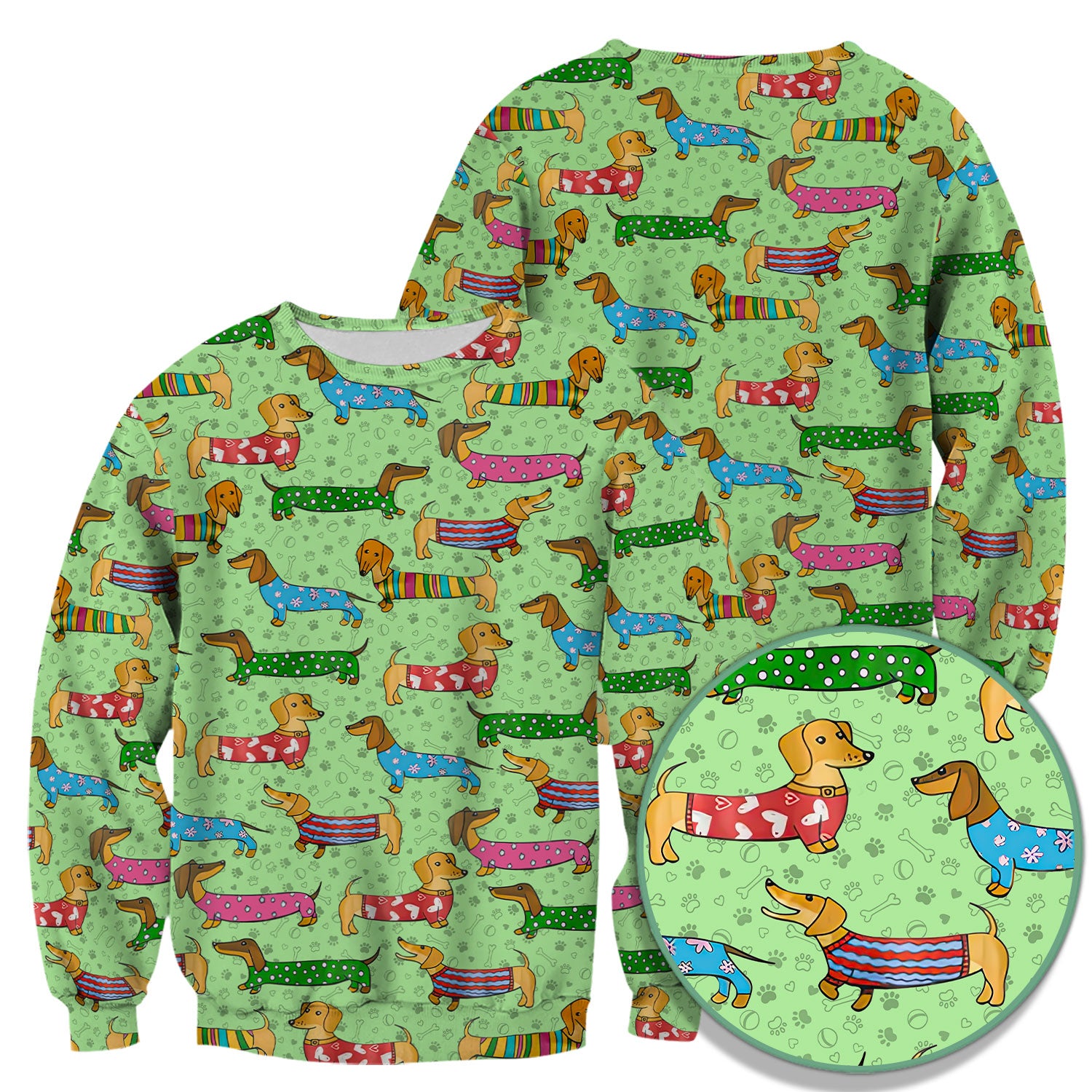 Cute Dachshund Dog Scrub for Nurse - Funny Animal Lover Top for Women - RN LPN CNA Healthcare Workers Gift